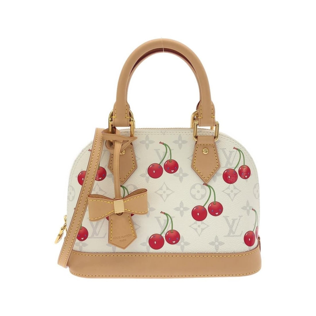 Louis Vuitton Monogram Cherry (LV X™) Alma BB M14234 Handbag: --- Catalog ---Category: SizeSize (HxWxD): 17.5cm x 24cm x 11.5cm / 6.88'' x 9.44'' x 4.52''Category: DesignType: HandbagColor: WhiteGender: Women,MenMaterial: Coated canvas Hardware Color: GoldCatego
