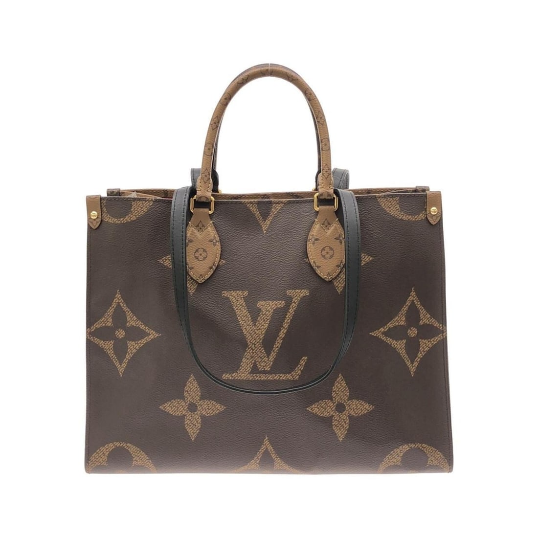 Louis Vuitton Monogram Giant OnTheGo MM M45321 Handbag: --- Catalog ---Category: SizeSize (HxWxD): 26cm x 35cm x 13cm / 10.23'' x 13.77'' x 5.11''Category: DesignType: HandbagColor: MarronGender: WomenMaterial: Coated canvas Hardware Color: GoldCategory: G