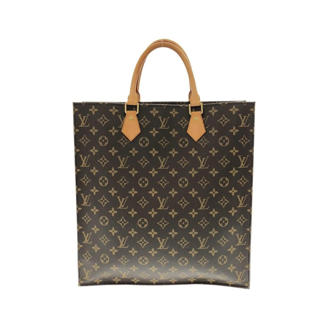 Louis Vuitton Monogram Sac Plat M51140 Handbag: --- Catalog ---Category: SizeSize (HxWxD): 38cm x 36cm x 8.5cm / 14.96'' x 14.17'' x 3.34''Category: DesignType: HandbagColor: MarronGender: Men,WomenMaterial: Coated canvas Hardware Color: GoldCatego