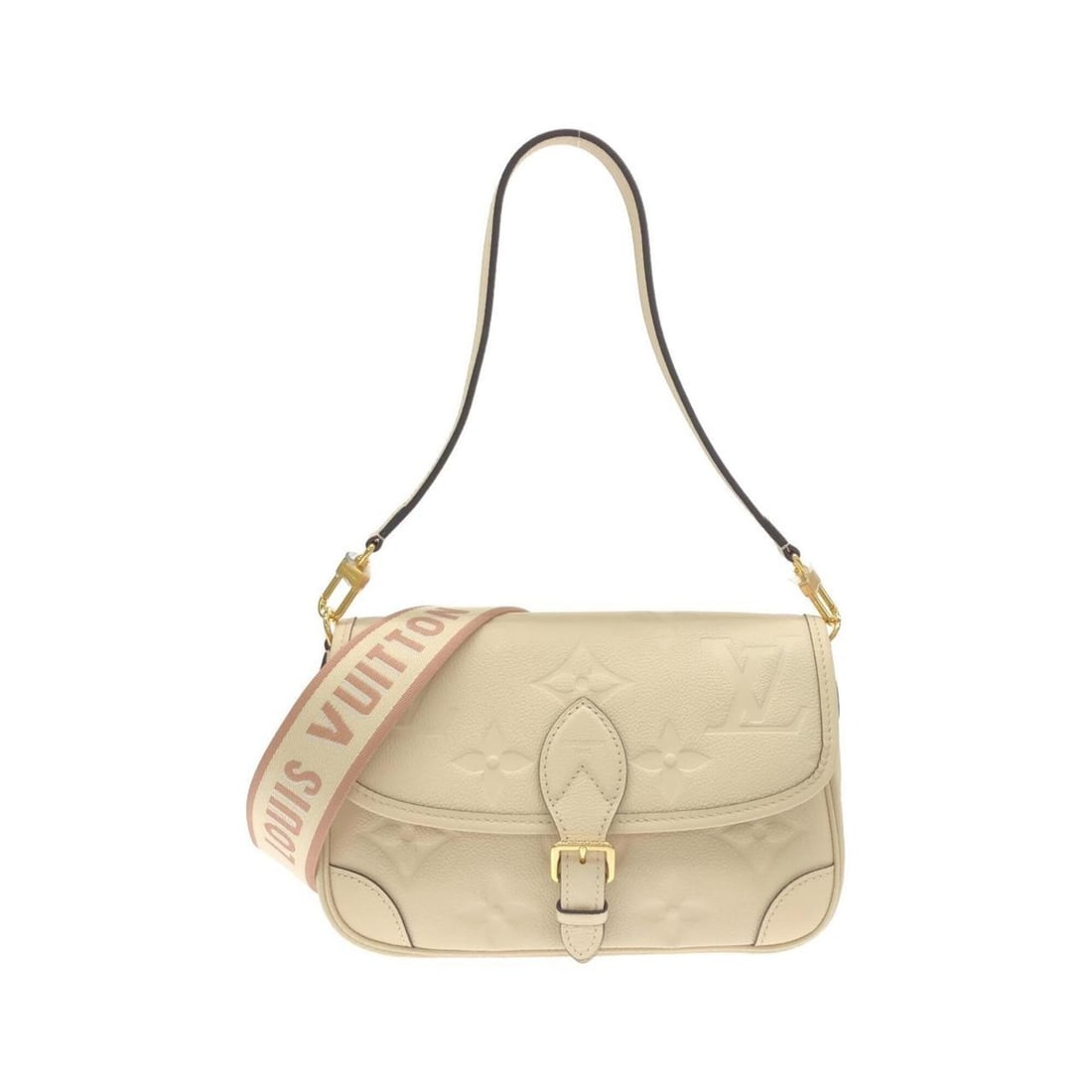Louis Vuitton Monogram Empreinte Diane M46388 Shoulder Bag: --- Catalog ---Category: SizeSize (HxWxD): 18cm x 26cm x 10cm / 7.08'' x 10.23'' x 3.93''Category: DesignType: Shoulder bagColor: CreamGender: Men,WomenMaterial: Leather Hardware Color: GoldLeather/Fu