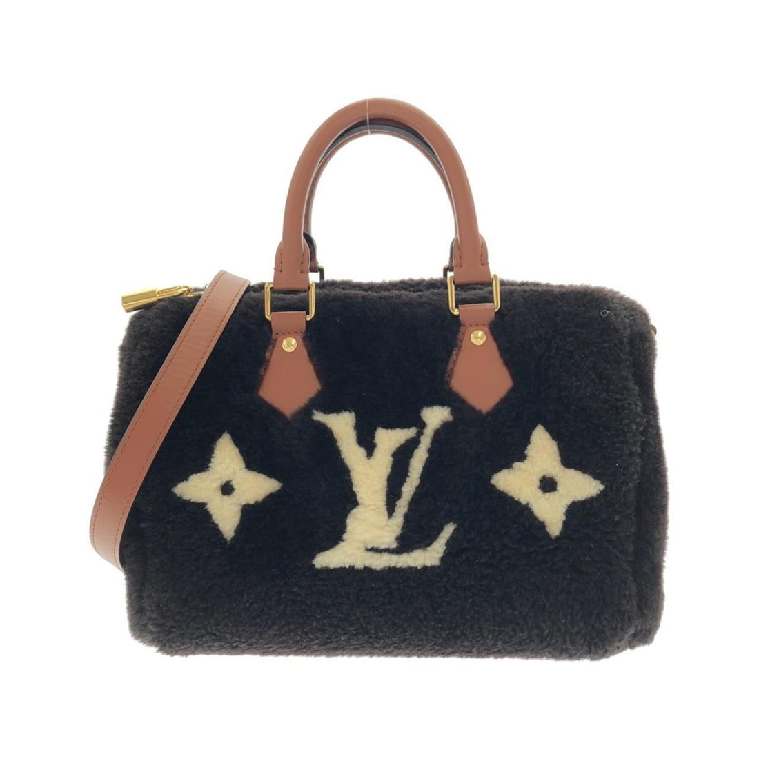 Louis Vuitton LV SKI (CozyGlam) Speedy Bandoulière 25cm M11797 Boston Bag: --- Catalog ---Category: SizeSize (HxWxD): 20cm x 27cm x 15cm / 7.87'' x 10.62'' x 5.9''Category: DesignType: Boston bagColor: Chocolate, CreamGender: Women,MenHardware Color: GoldCategory: GeneralMPN