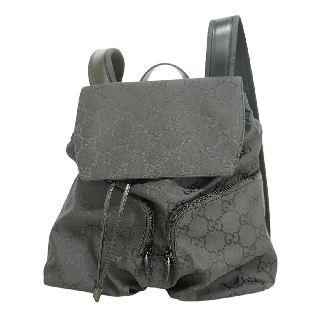 Gucci GG Supreme Backpack/Daypack 003 0238 Nylon Black Women's: --- Catalog ---Category: SizeSize (HxWxD): 33cm x 30cm x 13cm / 12.99'' x 11.81'' x 5.11''Category: DesignType: BackpackColor: BlackGender: WomenMaterial: Nylon Hardware Color: SilverCategory: General