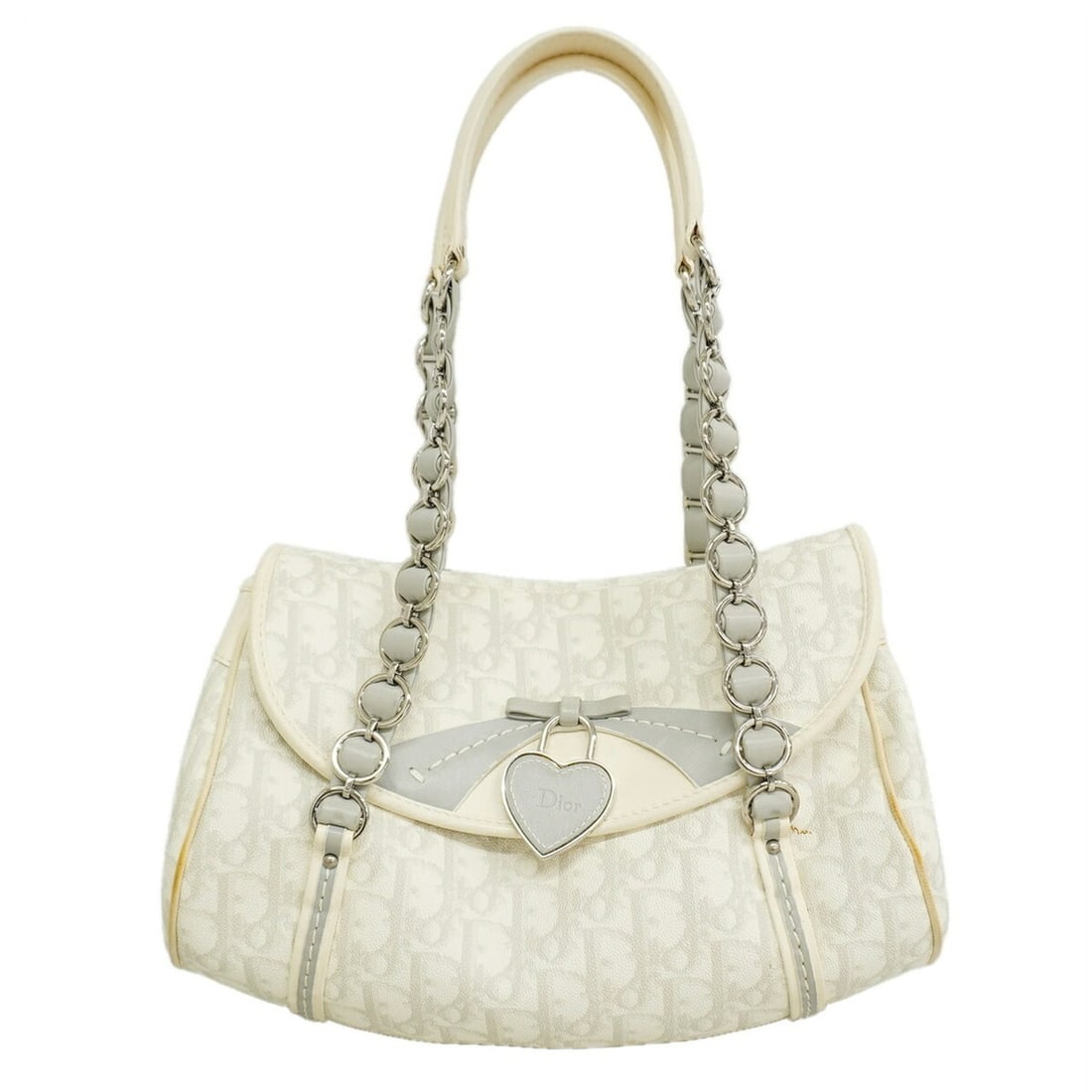 Christian Dior Trotter Leather Shoulder Bag, White, Women's: --- Catalog ---Category: SizeSize (HxWxD): 20cm x 29cm x 12.5cm / 7.87'' x 11.41'' x 4.92''Category: DesignType: Shoulder bagColor: WhiteGender: WomenMaterial: Leather , PVC Hardware Color: SilverCate