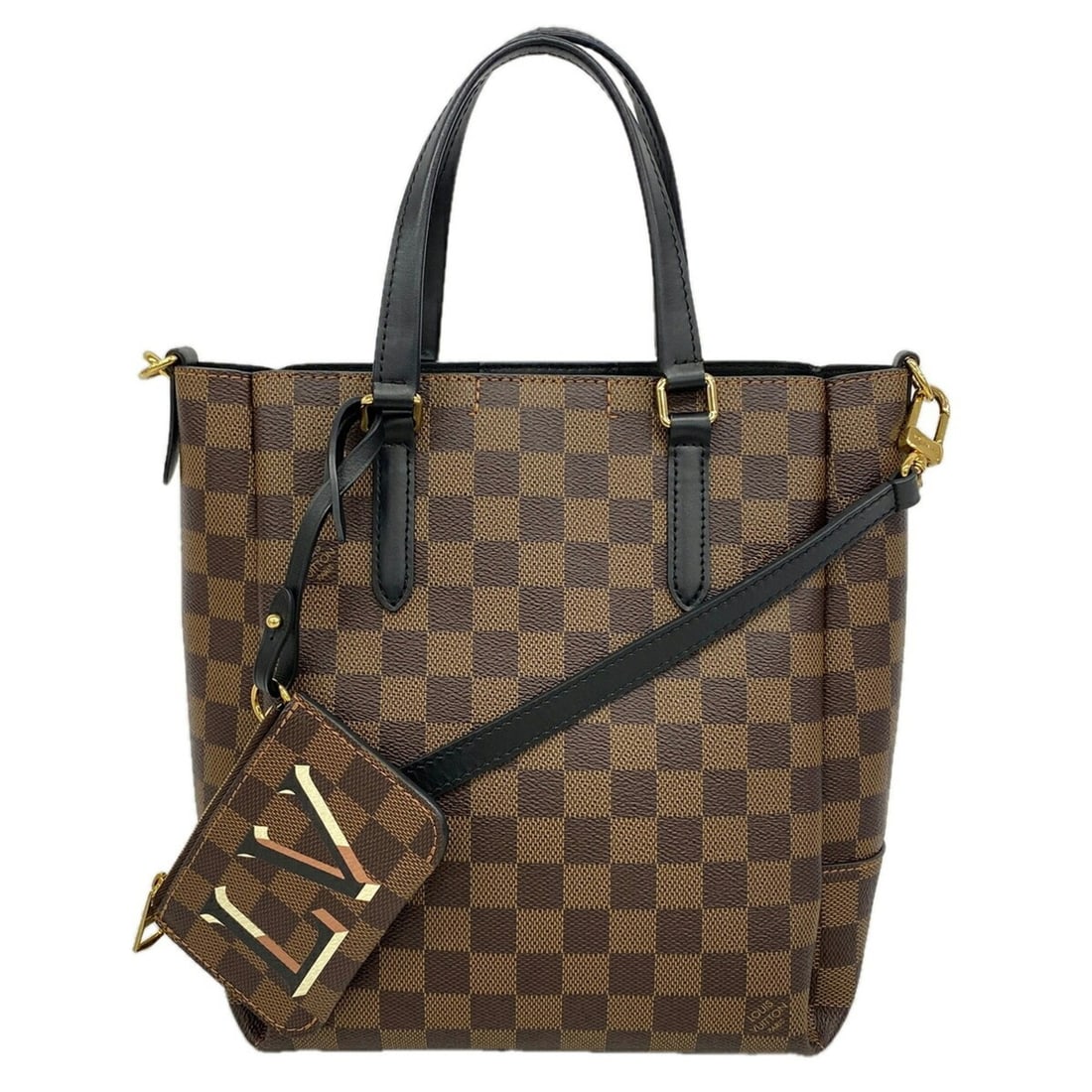 Louis Vuitton Damier Belmont BB Handbag N60348 Ebene 2-way bag for women (1 of 10)