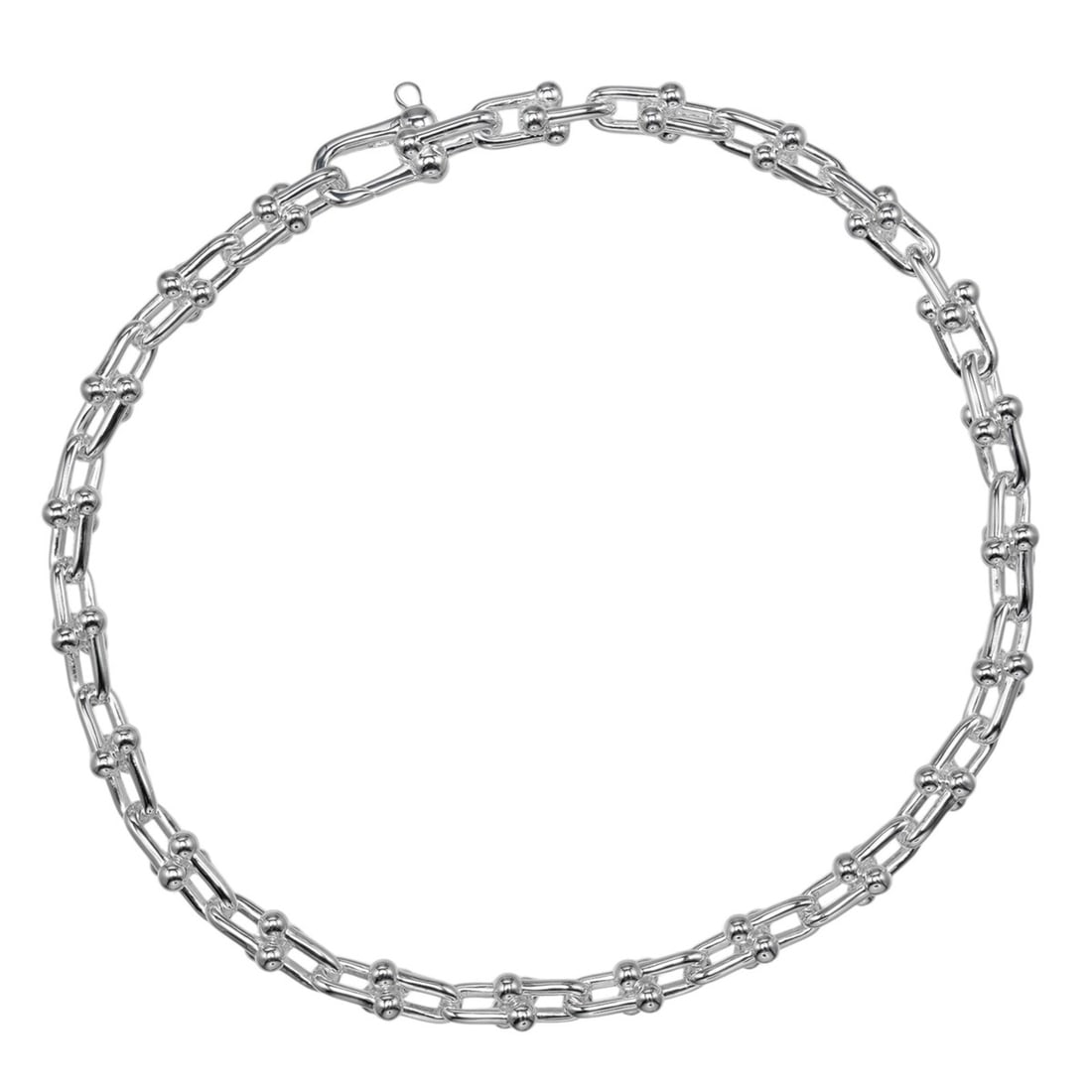 Tiffany HardWear Microlink Bracelet, wrist circumference approx. 17cm, 925 sterling silver, 7.26g.: --- Catalog ---Category: SizeLength: 18cm / 7.08''Category: DesignType: Link braceletColor: SilverGender: WomenMaterial: Silver 925Category: GeneralBrand: Tiffany--- Item List ---Section: ConditionRan