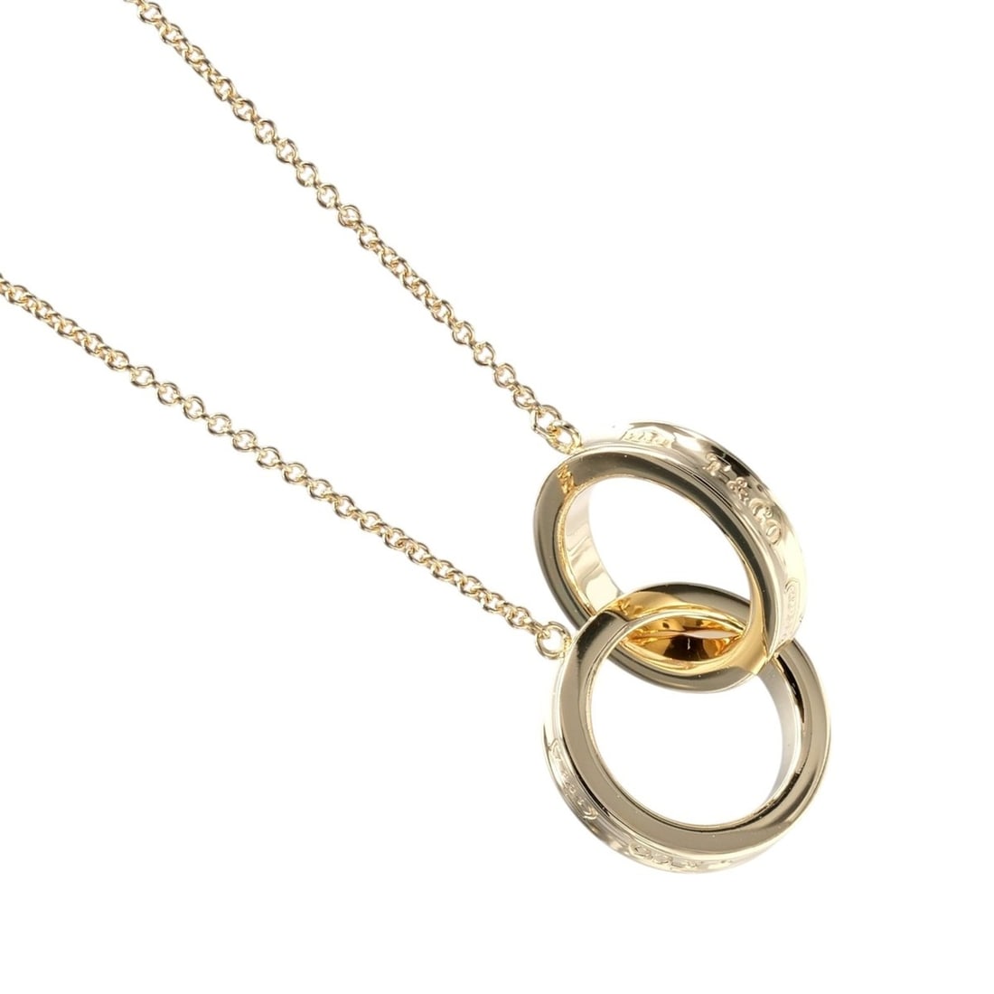 Tiffany & Co. 1837 Interlocking Circle Necklace, 18K Yellow Gold, approx. 7.71g. (1 of 12)