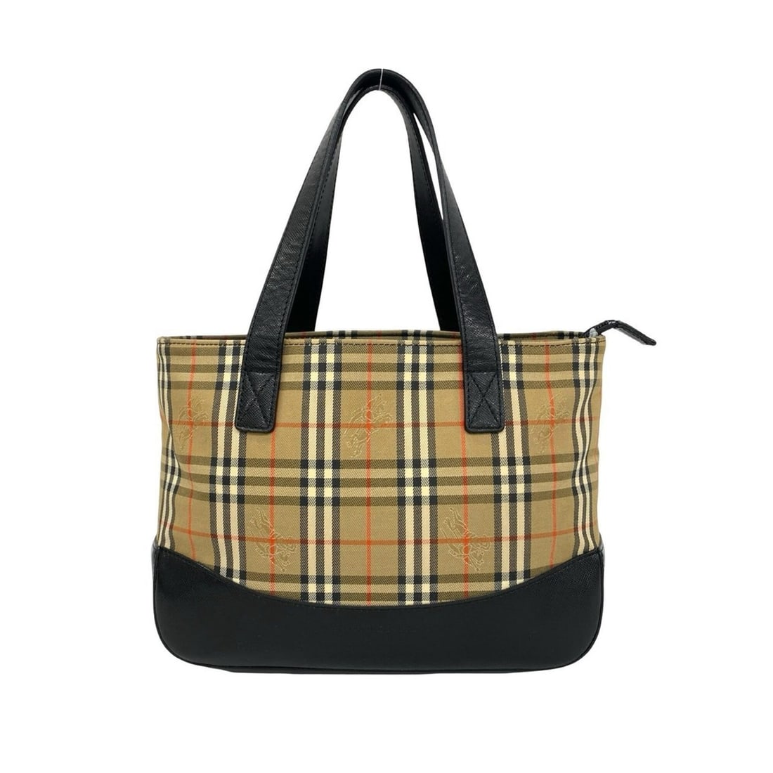 BURBERRY Nova Check pattern Shadow Horse logo canvas leather genuine handbag mini tote bag beige: --- Catalog ---Category: SizeSize (HxWxD): 19cm x 25.5cm x 10cm / 7.48'' x 10.03'' x 3.93''Category: DesignType: HandbagColor: Beige, BlackGender: WomenMaterial: Canvas , Leather Category: GeneralBran