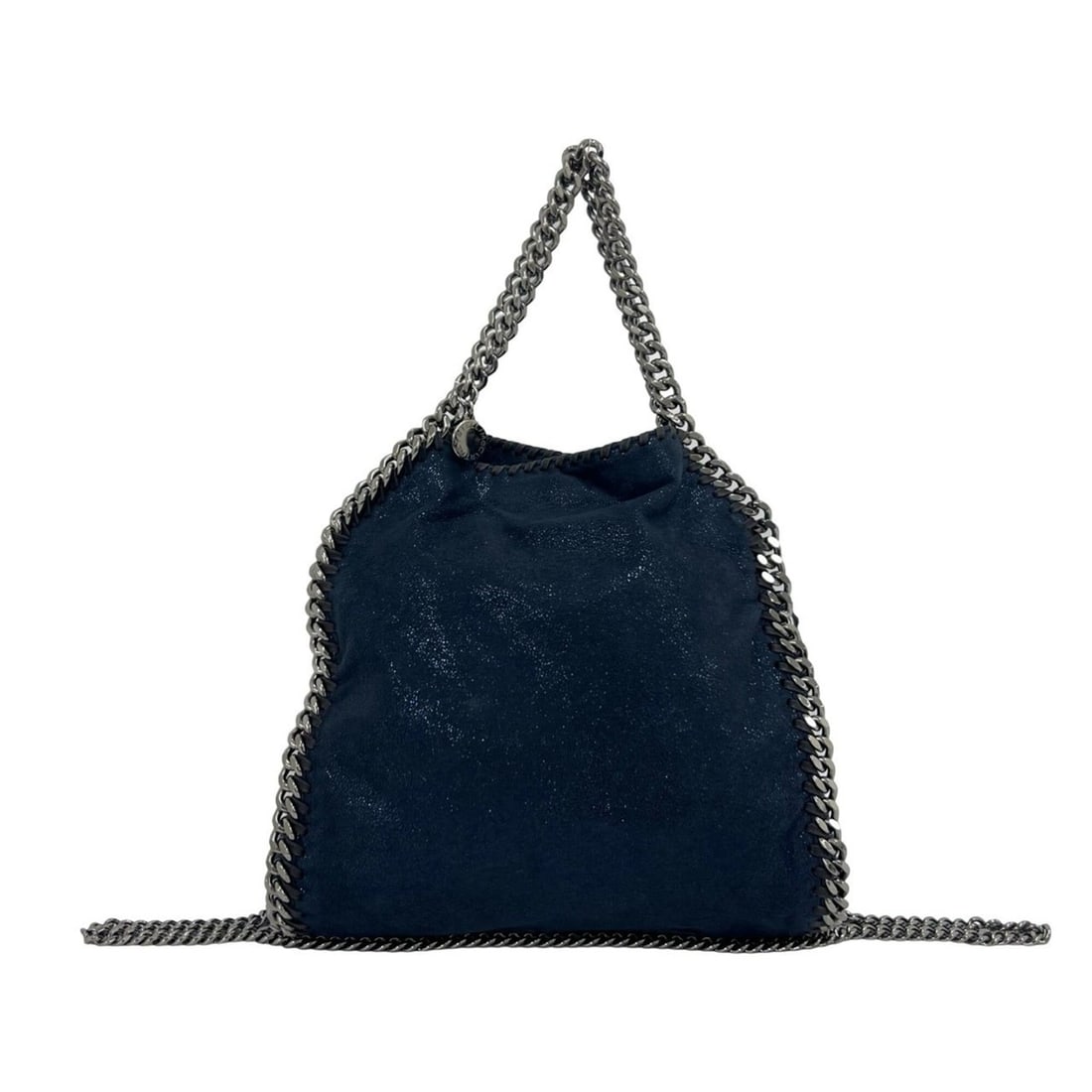 Stella McCartney Falabella Eco-Leather 2-Way Chain Handbag/Shoulder Bag, Navy, 24707: --- Catalog ---Category: SizeSize (HxWxD): 24cm x 26cm x 6.5cm / 9.44'' x 10.23'' x 2.55''Category: DesignType: Handbag, Shoulder bagColor: NavyGender: WomenMaterial: Leather Category: GeneralBrand: S