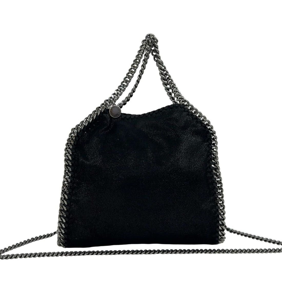 Stella McCartney Falabella Eco-Leather 2-Way Chain Shoulder Bag/Handbag, Black 05527: --- Catalog ---Category: SizeSize (HxWxD): 26cm x 22.5cm x 4cm / 10.23'' x 8.85'' x 1.57''Category: DesignType: Handbag, Shoulder bagColor: BlackGender: WomenMaterial: Leather Category: GeneralBrand: 