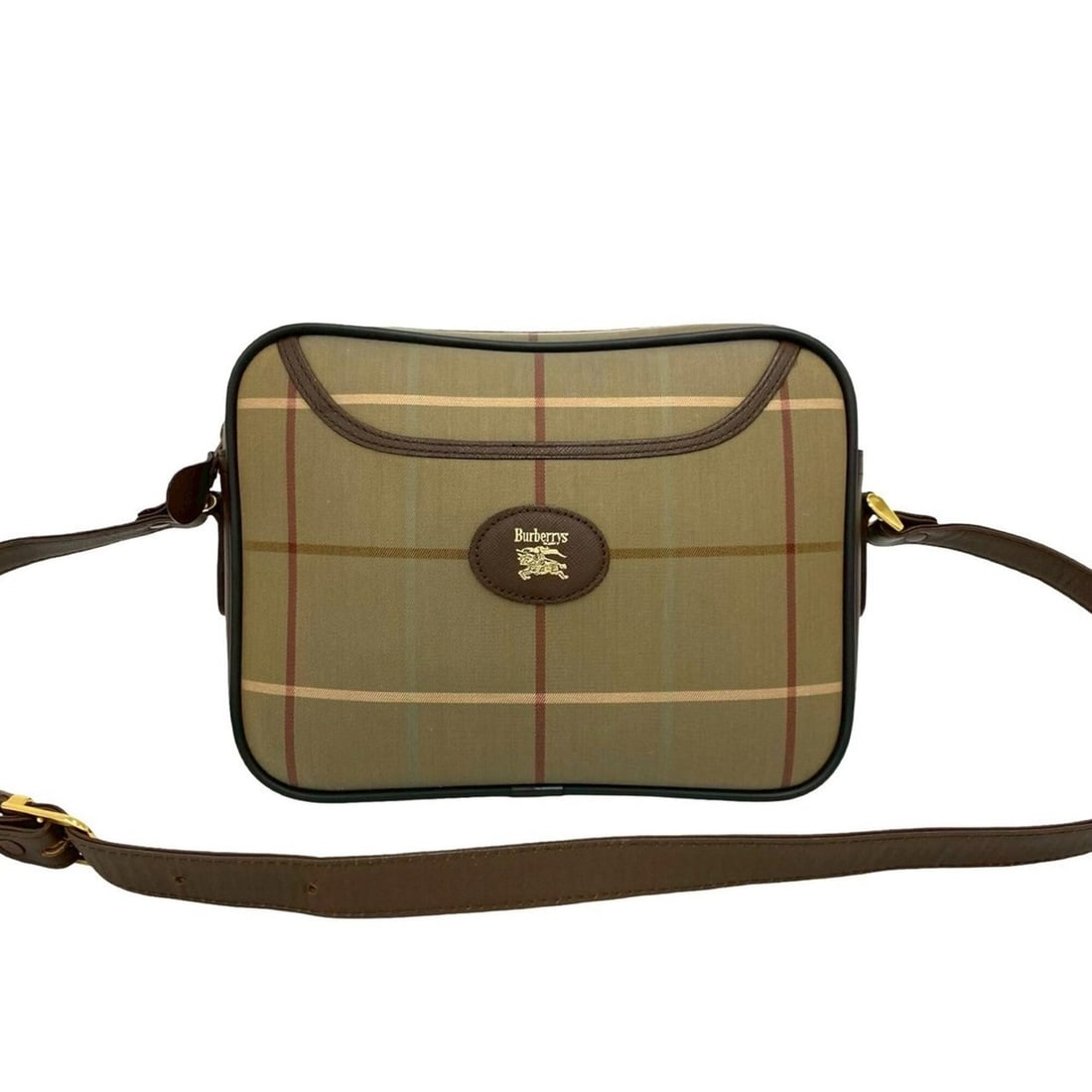 Burberrys Logo Shadow Horse Nova Check Canvas Leather Genuine Shoulder Bag Sacoche Khaki 22668: --- Catalog ---Category: SizeSize (HxWxD): 20cm x 24.5cm x 8cm / 7.87'' x 9.64'' x 3.14''Category: DesignType: Shoulder bagColor: Brown, KhakiGender: WomenMaterial: Canvas , Leather Category: GeneralB