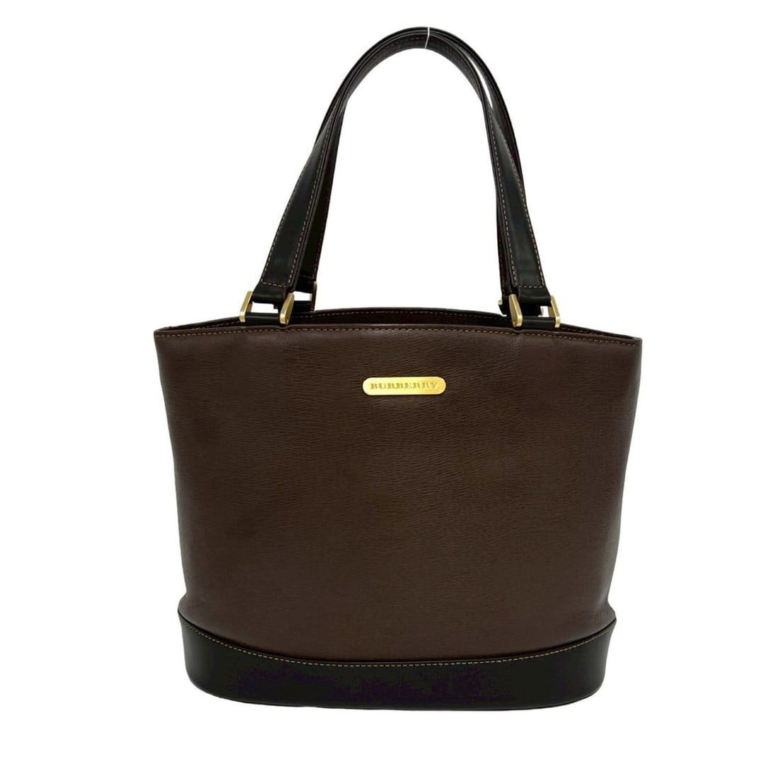 BURBERRY Burberry Logo Hardware Nova Check Leather Genuine Handbag Mini Tote Bag Brown Black 39440: --- Catalog ---Category: SizeSize (HxWxD): 23cm x 31cm x 11cm / 9.05'' x 12.2'' x 4.33''Category: DesignType: Handbag, Tote bagColor: Black, BrownGender: WomenMaterial: Leather Category: GeneralBrand: