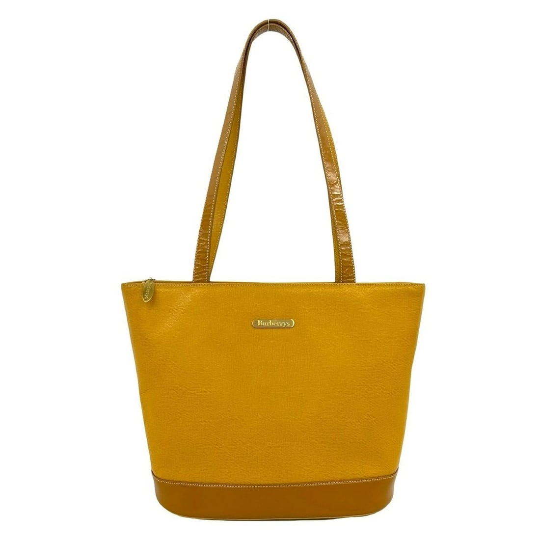Burberrys Vintage Logo Hardware Nova Check Leather Tote Bag Semi Shoulder Yellow 46291: --- Catalog ---Category: SizeSize (HxWxD): 24.5cm x 26cm x 15.5cm / 9.64'' x 10.23'' x 6.1''Category: DesignType: Shoulder bag, Tote bagColor: YellowGender: WomenMaterial: Leather Category: GeneralBra