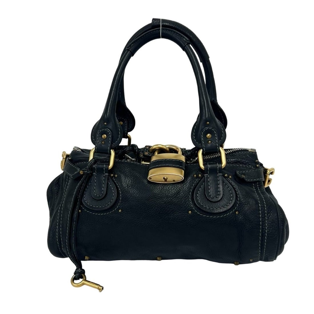 Chloé Chloe Vintage Paddington Leather Handbag Boston Bag Black 67695: --- Catalog ---Category: SizeSize (HxWxD): 14cm x 35.5cm x 20cm / 5.51'' x 13.97'' x 7.87''Category: DesignType: Boston bag, HandbagColor: BlackGender: WomenMaterial: Leather Category: GeneralBrand: C