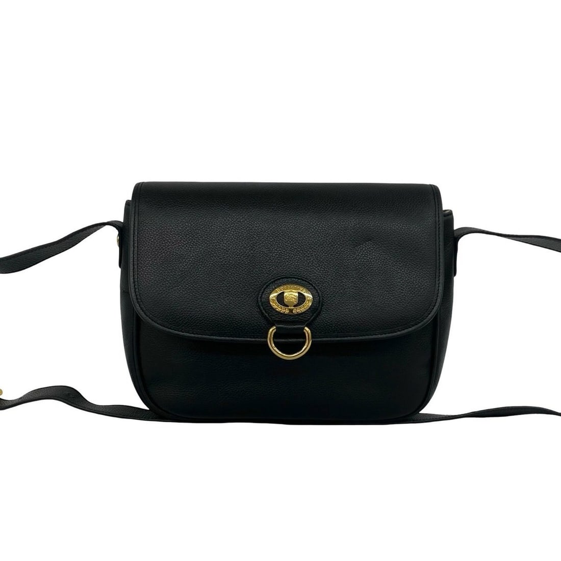 Burberrys Vintage Logo Hardware Nova Check Leather Shoulder Bag/Pouch Black 28257 (1 of 10)