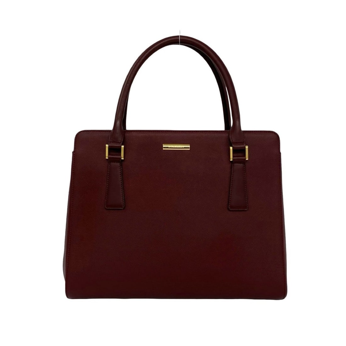 BURBERRY Nova Check pattern logo plate hardware leather genuine handbag mini tote bag dark red 36216: --- Catalog ---Category: SizeSize (HxWxD): 25cm x 31.5cm x 12cm / 9.84'' x 12.4'' x 4.72''Category: DesignType: Handbag, Tote bagColor: Red colorGender: WomenMaterial: Leather Category: GeneralBrand: 