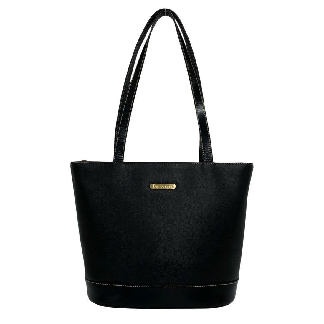 Burberrys Vintage Logo Hardware Nova Check Leather Tote Bag Handbag Black 74057: --- Catalog ---Category: SizeSize (HxWxD): 25cm x 34cm x 15cm / 9.84'' x 13.38'' x 5.9''Category: DesignType: Handbag, Tote bagColor: BlackGender: WomenMaterial: Leather Category: GeneralBrand: Burber