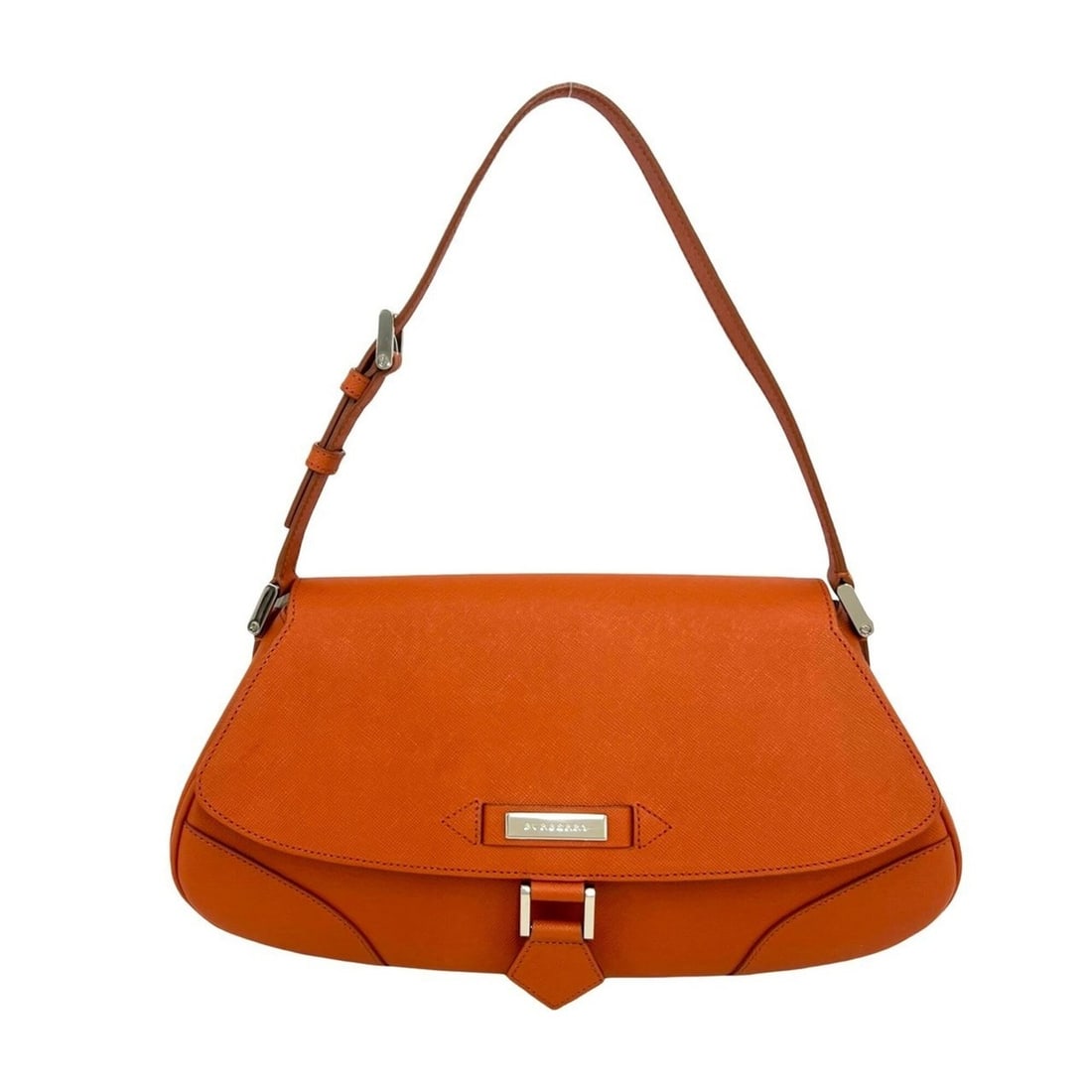 BURBERRY Burberry Logo Hardware Nova Check Pattern Leather Semi One Shoulder Bag Handbag Orange: --- Catalog ---Category: SizeSize (HxWxD): 17cm x 32cm x 2cm / 6.69'' x 12.59'' x 0.78''Category: DesignType: Handbag, Shoulder bagColor: OrangeGender: WomenMaterial: Leather Category: GeneralBrand: B