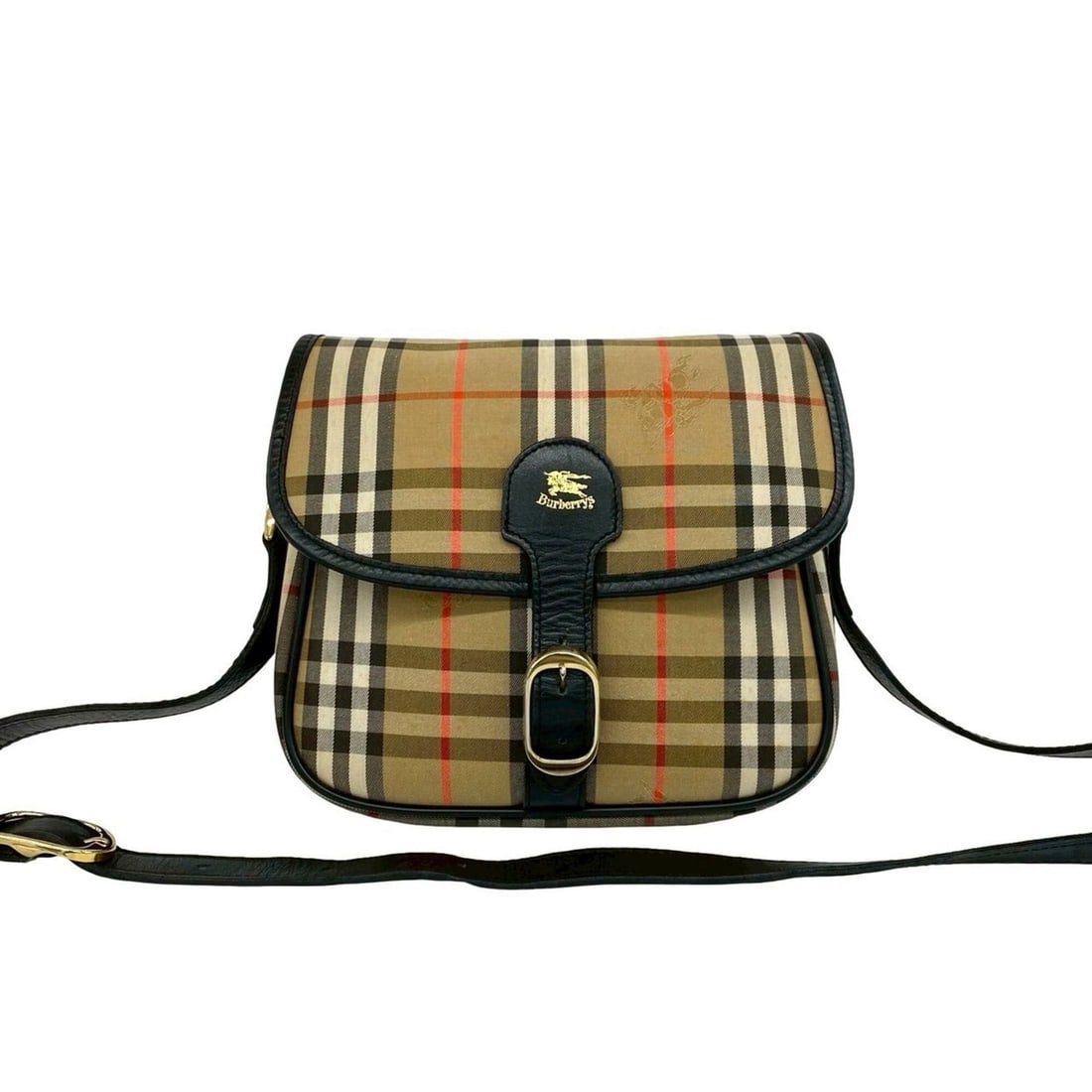BURBERRYS Nova Check pattern Shadow Horse logo canvas and leather shoulder bag, brown, 61748: --- Catalog ---Category: SizeSize (HxWxD): 21cm x 24cm x 8cm / 8.26'' x 9.44'' x 3.14''Category: DesignType: Shoulder bagColor: BrownGender: WomenMaterial: Canvas , Leather Category: GeneralBrand: Bur
