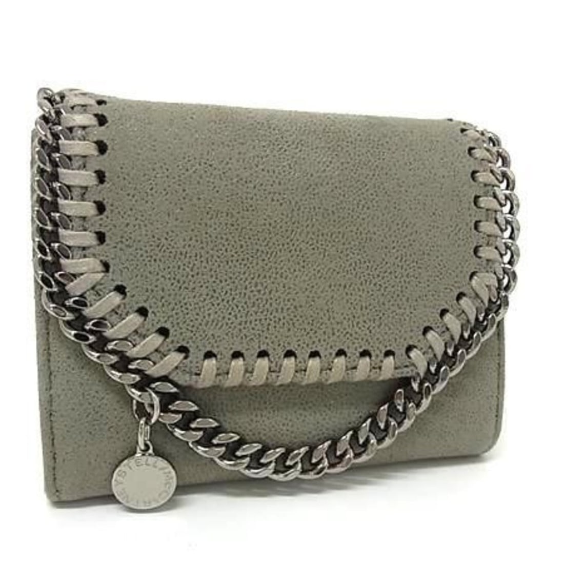 STELLA McCARTNEY Falabella Wallet/Coin Case 391836 Gray Eco-Leather Women's: --- Catalog ---Category: SizeSize (HxWxD): 10cm x 12cm x 2.5cm / 3.93'' x 4.72'' x 0.98''Category: DesignType: Coin purse/coin caseColor: GrayGender: WomenMaterial: Leather Category: GeneralMPN: 39183