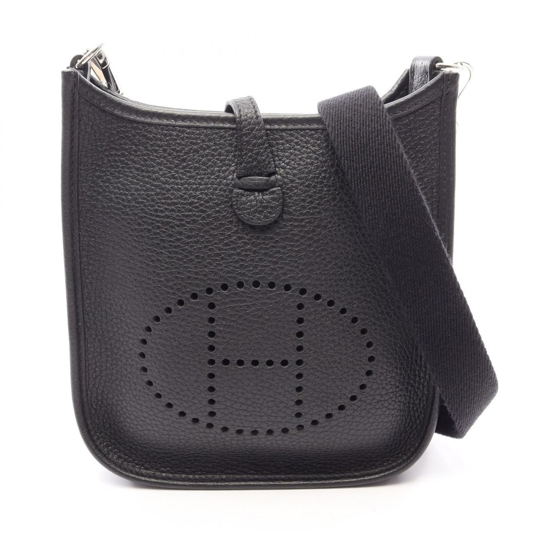 Hermes Evelyne Amazon TPM Shoulder Bag/Handbag, Leather (Taurillon Clemence), Women's, Black: --- Catalog ---Category: SizeSize (HxWxD): 18cm x 16.5cm x 5.5cm / 7.08'' x 6.49'' x 2.16''Category: DesignType: Handbag, Shoulder bagColor: BlackGender: WomenMaterial: Taurillon clemence leather , Le