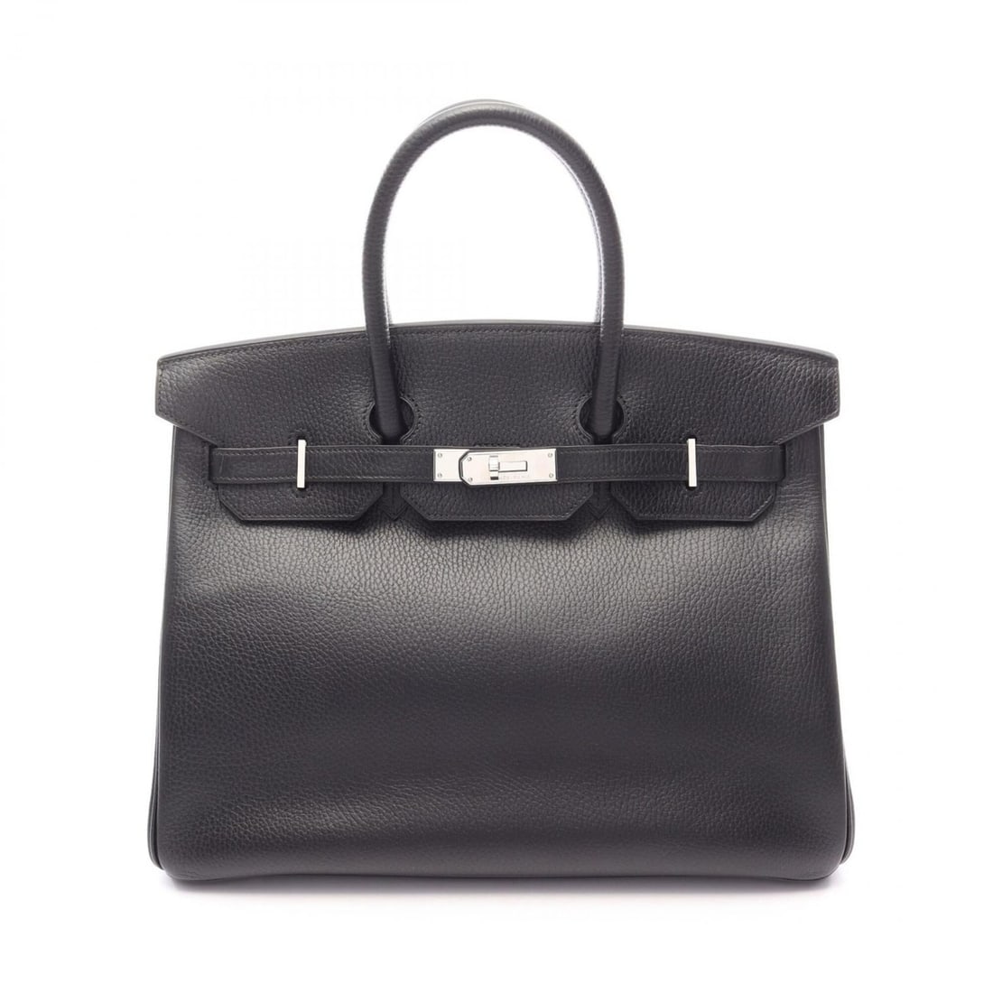 Hermes Birkin 35 Handbag, Leather, Ardennes Women's, Black, 021699CK (1 of 9)