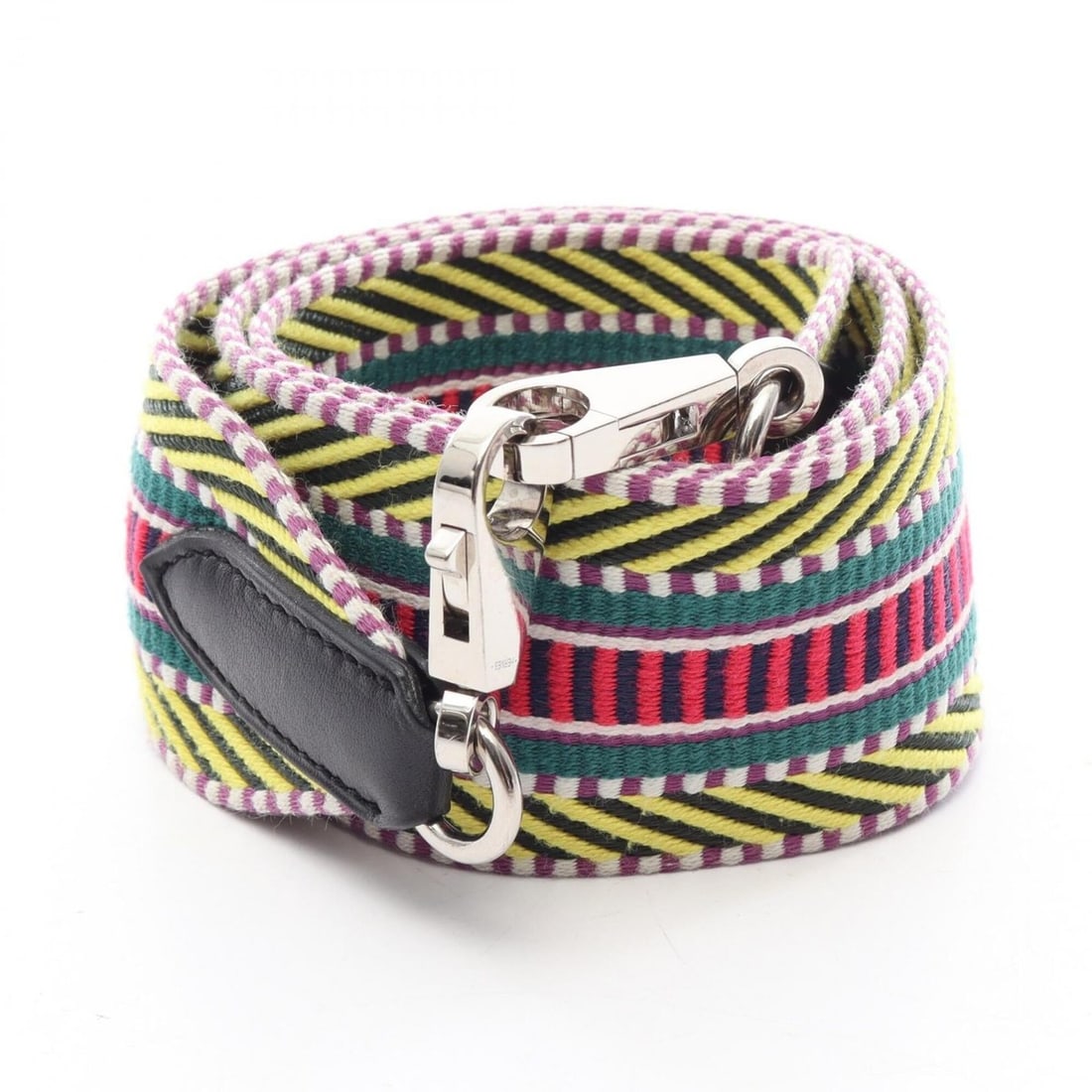 Hermes Bandoulière Sangle Caval Shoulder Strap Accessory, Canvas Leather Toile Veau Swift Toile, (1 of 8)