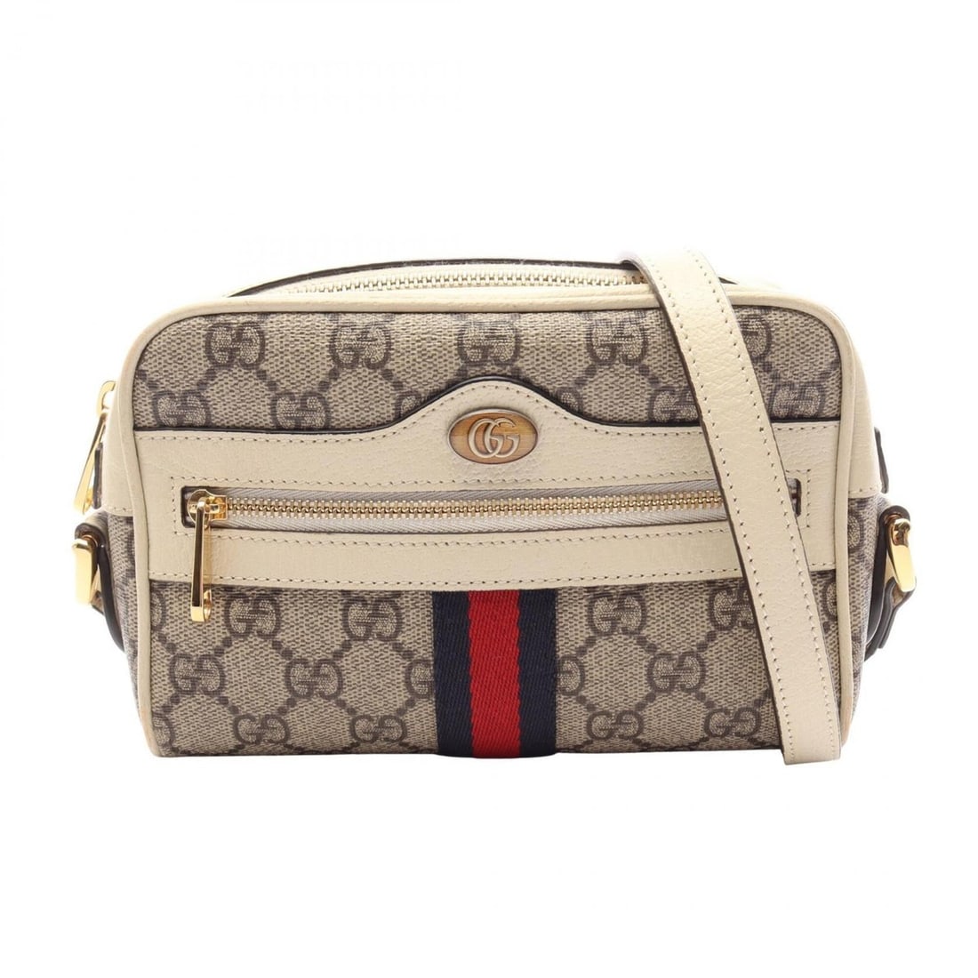 Gucci Ophidia GG Supreme Shoulder Bag/Handbag, Coated Canvas and Leather, Women's, Beige/Multicolor,: --- Catalog ---Category: SizeSize (HxWxD): 13cm x 17cm x 5cm / 5.11'' x 6.69'' x 1.96''Category: DesignType: Handbag, Shoulder bagColor: Beige, Multi-colorGender: WomenMaterial: PVC , Leather Category