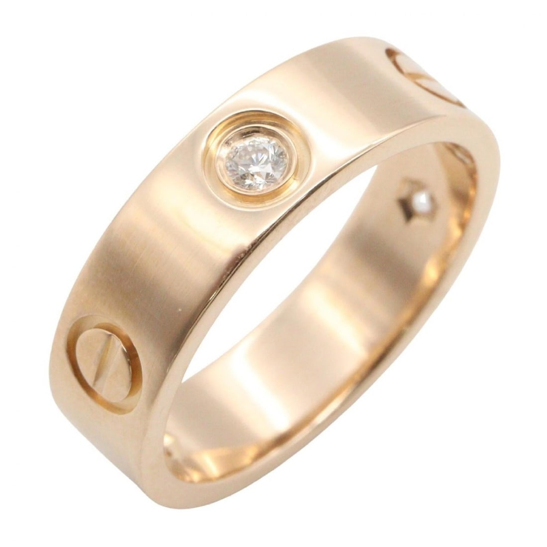 Cartier Love Ring 3PD - 18K Pink Gold (PPG) Diamond Men's & Women's Tone, Clear Tone B4032400: --- Catalog ---Category: SizeJP Size: 12US Size: 6.5Category: DesignType: Band ringColor: Clear, GoldStone: DiamondGender: Men,WomenMaterial: Pink gold (18K)Category: GeneralMPN: B4032400Brand: Cartie