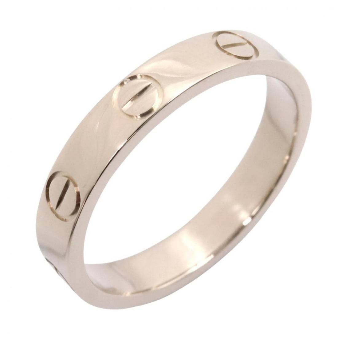 Cartier Mini Love Ring, 18K White Gold (18KWG), Women's, Silver Tone, B4085100: --- Catalog ---Category: SizeJP Size: 10.5US Size: 5.5Category: DesignType: Band ringColor: SilverGender: WomenMaterial: White gold (18K)Category: GeneralMPN: B4085100Brand: Cartier--- Item List ---Se