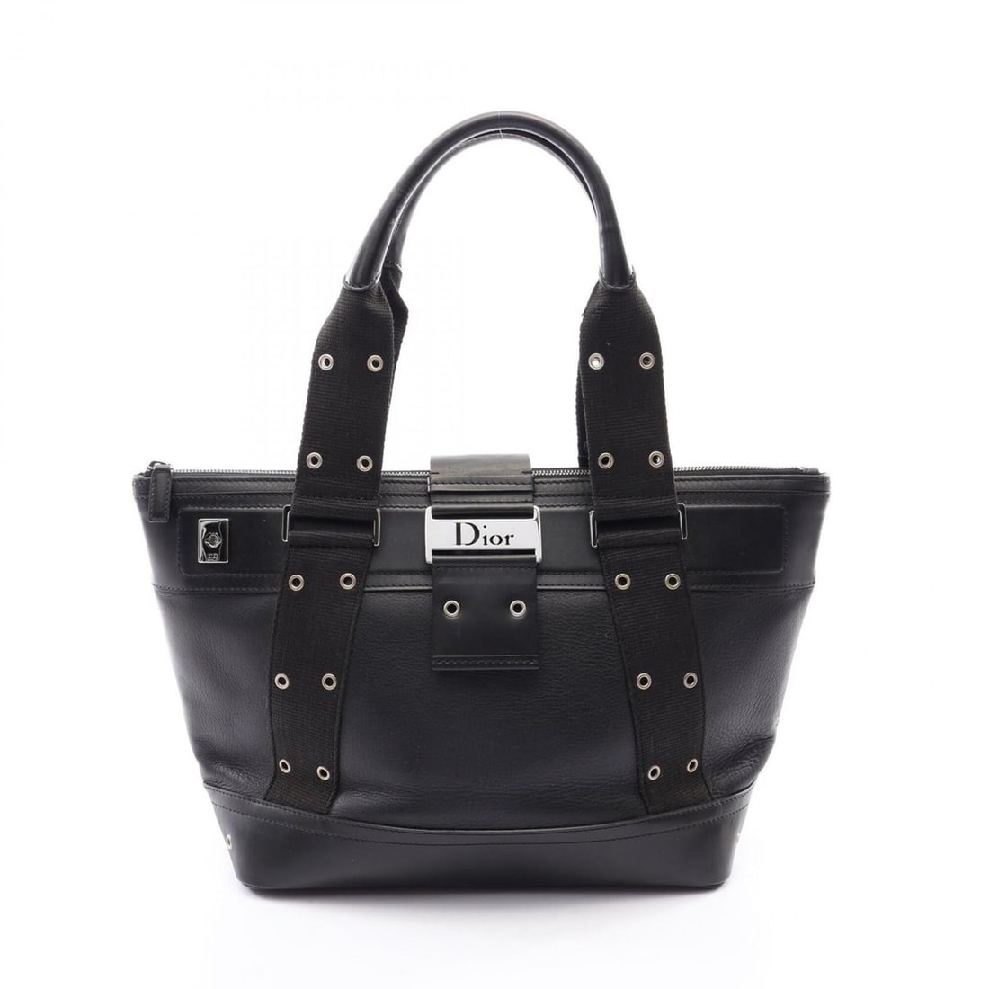 Christian Dior Dior Street Chic Tote Bag, Handbag, Leather, Canvas, Women's, Black: --- Catalog ---Category: SizeSize (HxWxD): 26cm x 30cm x 14cm / 10.23'' x 11.81'' x 5.51''Handle Length: 56cm / 22.04''Category: DesignType: Handbag, Tote bagColor: BlackGender: WomenMaterial: Leather