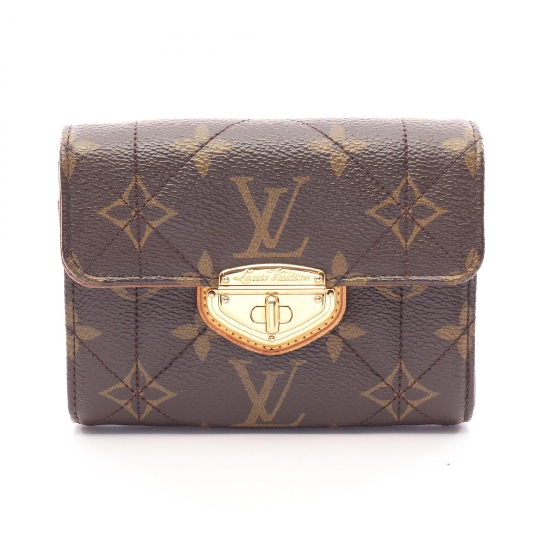 Louis Vuitton Portefeuille Compact Monogram Etoile Bi-fold Wallet, Leather, Women's, Brown, M63799: --- Catalog ---Category: SizeSize (HxWxD): 10.5cm x 12.5cm x 3.5cm / 4.13'' x 4.92'' x 1.37''Category: DesignType: Wallet (bi-fold)Color: BrownGender: WomenMaterial: Leather , PVC Category: GeneralMPN