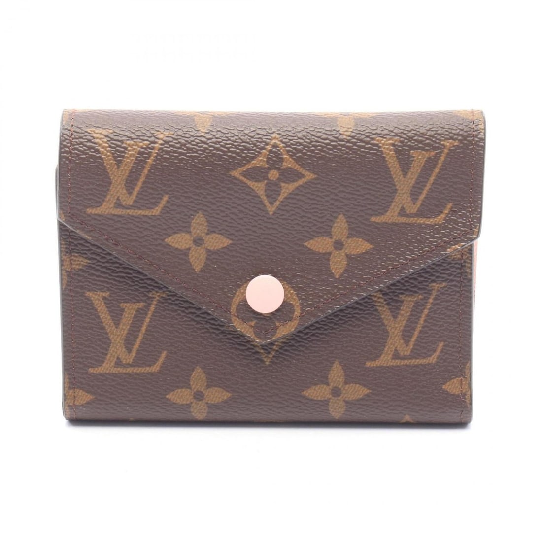 Louis Vuitton Portefeuille Victorine Monogram Rose Ballerine Tri-fold Wallet, Leather, Women's,: --- Catalog ---Category: SizeSize (HxWxD): 9.5cm x 12cm x 2cm / 3.74'' x 4.72'' x 0.78''Category: DesignType: Wallet (tri-fold)Color: Brown, PinkGender: WomenMaterial: Monogram Category: GeneralMPN: M