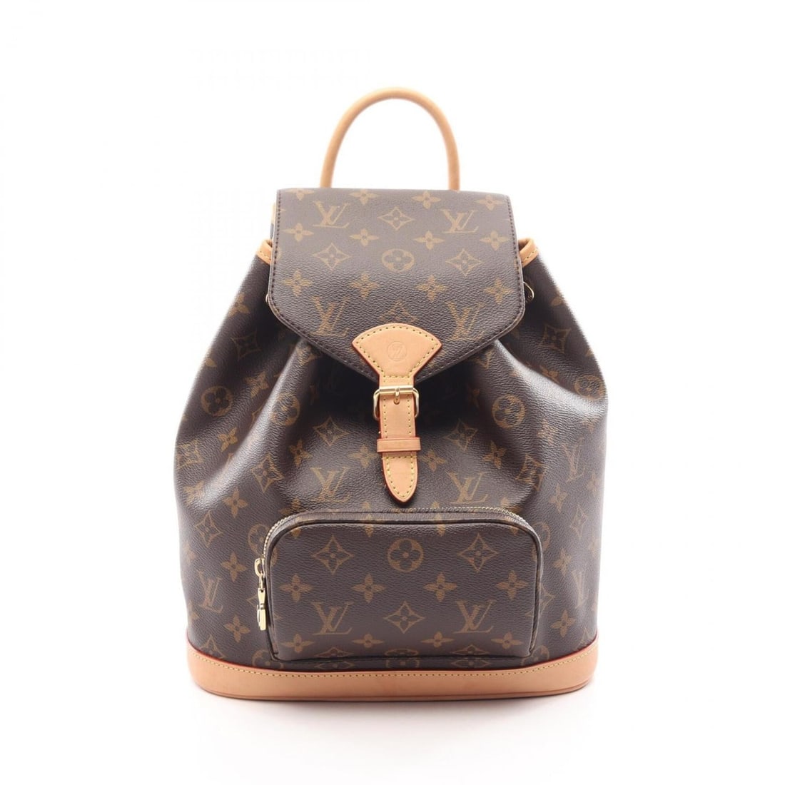 Louis Vuitton Montsouris PM Monogram Backpack/Handbag, Coated Canvas and Leather, Women's, Brown, (1 of 13)
