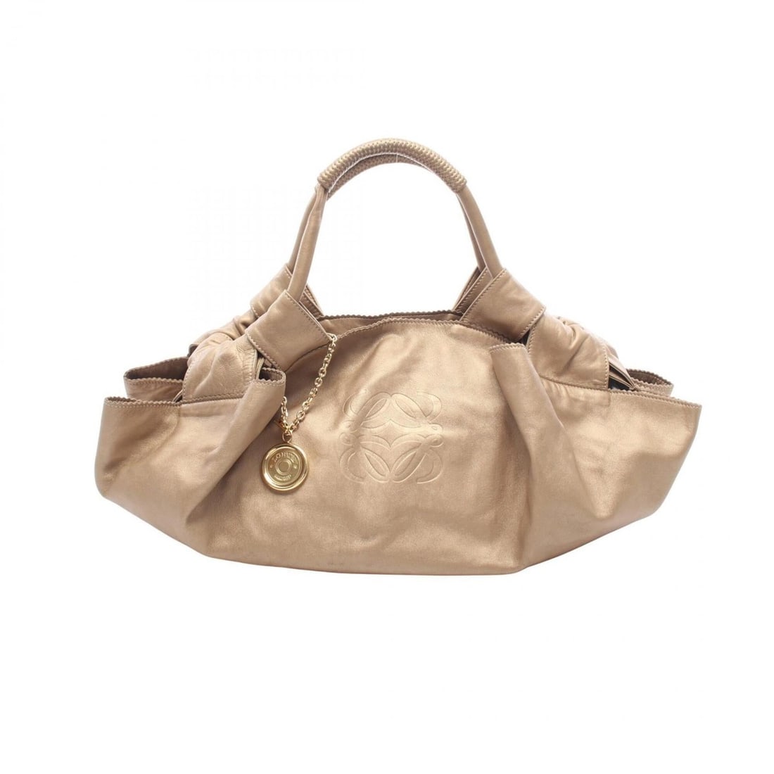Loewe Nappa Aire Handbag, Leather, Women's, Gold Tone: --- Catalog ---Category: SizeSize (HxWxD): 20cm x 52cm x 20cm / 7.87'' x 20.47'' x 7.87''Category: DesignType: HandbagColor: GoldGender: WomenMaterial: Leather Category: GeneralBrand: Loewe--- Item Li