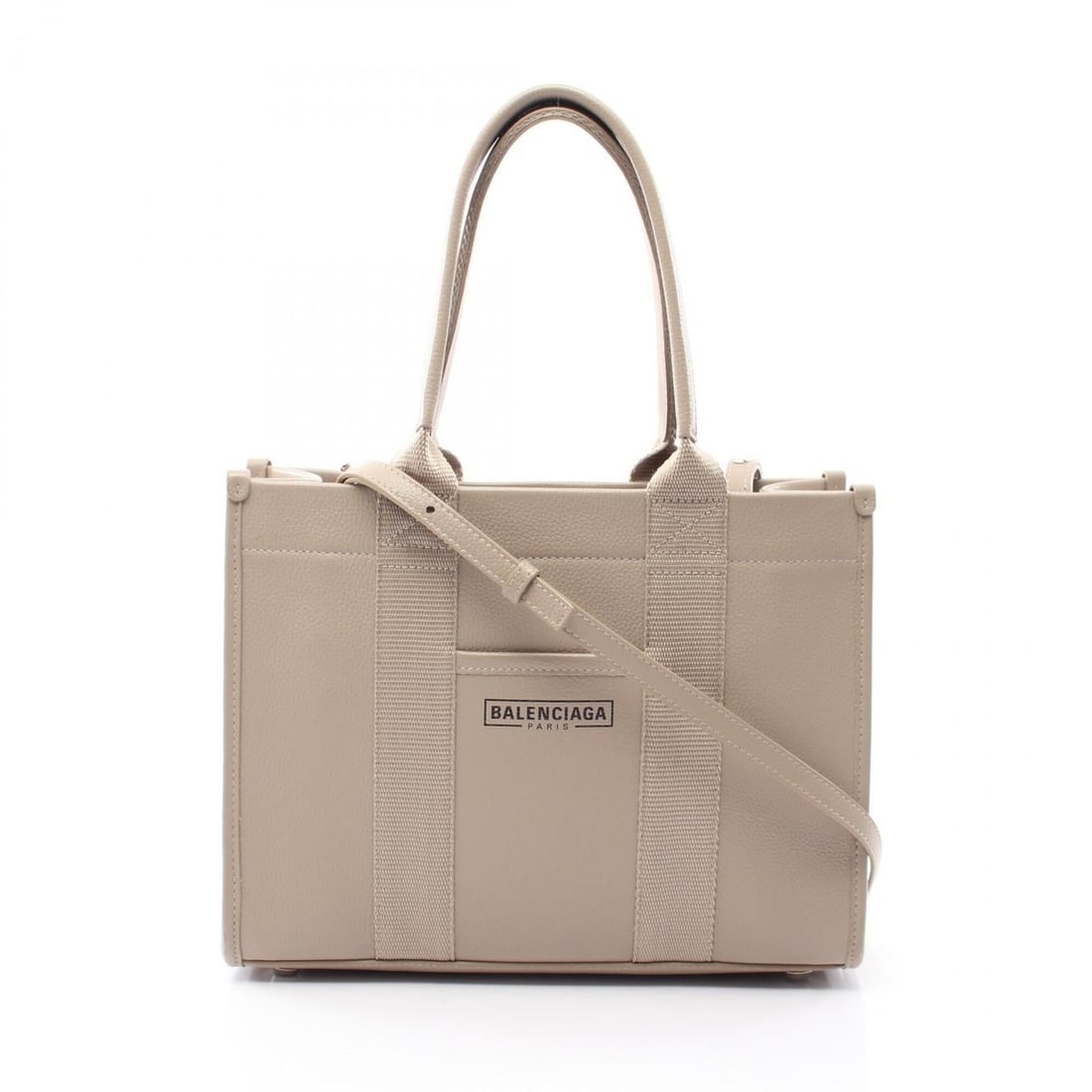 Balenciaga HARDWARE TOTE S 2-Way Tote Bag Handbag Leather Women's Beige 671402