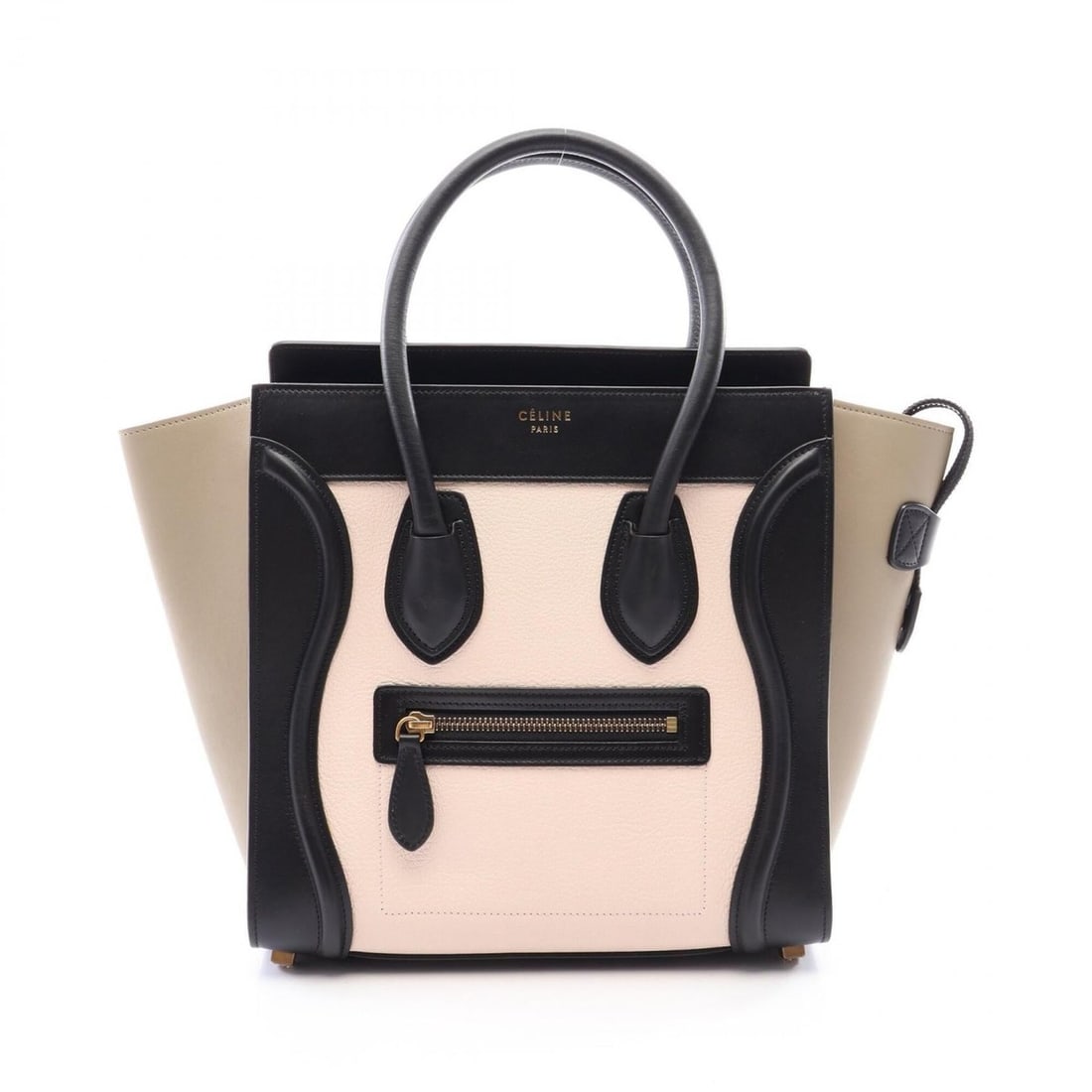 Celine Luggage Micro Shopper Tote Bag Handbag Leather Women's Black, Ivory, Beige: --- Catalog ---Category: SizeSize (HxWxD): 26cm x 26cm x 13cm / 10.23'' x 10.23'' x 5.11''Category: DesignType: Handbag, Tote bagColor: Beige, Black, IvoryGender: WomenMaterial: Leather Category: Gene