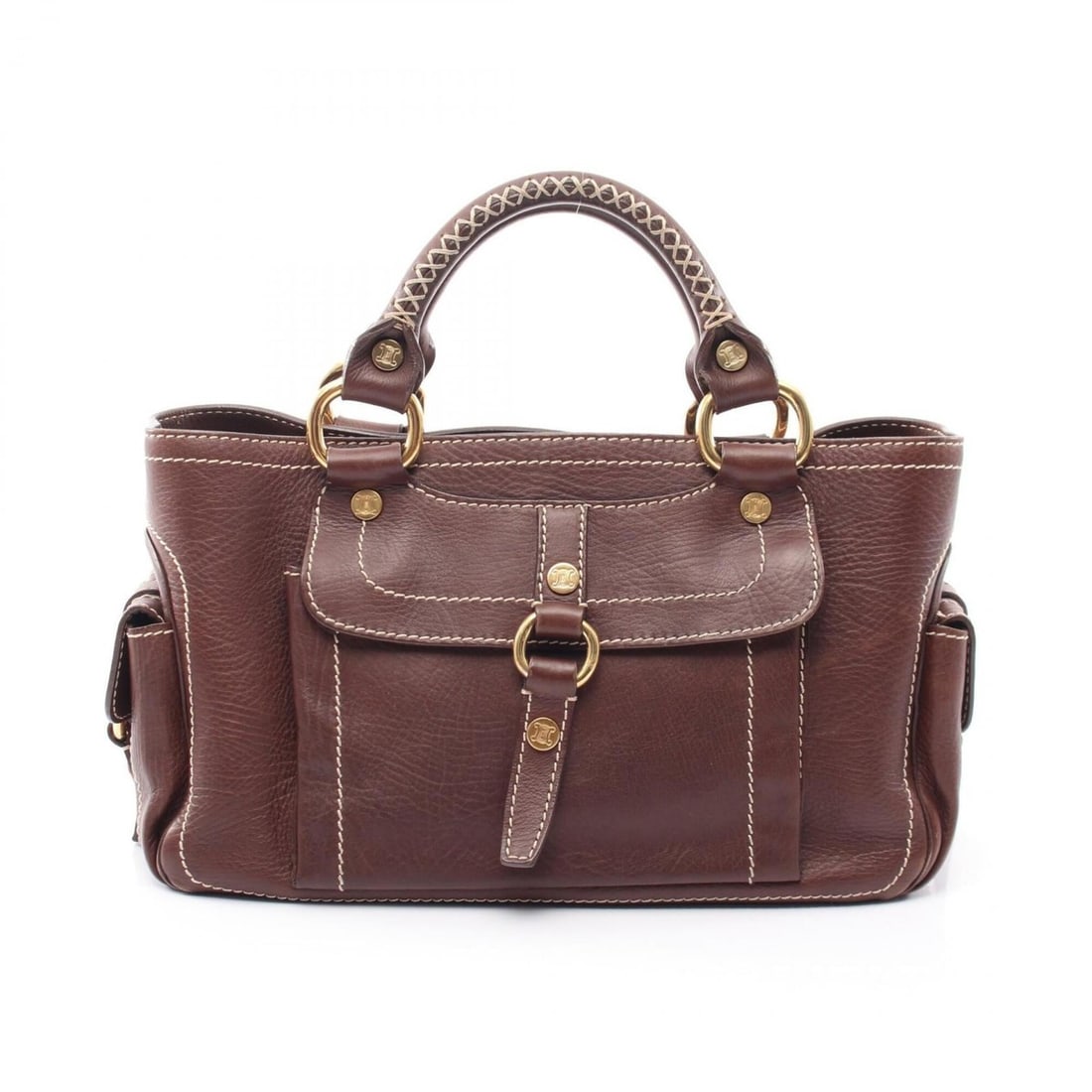 Celine Boogie Bag Handbag, Leather, Women's, Brown (1 of 11)