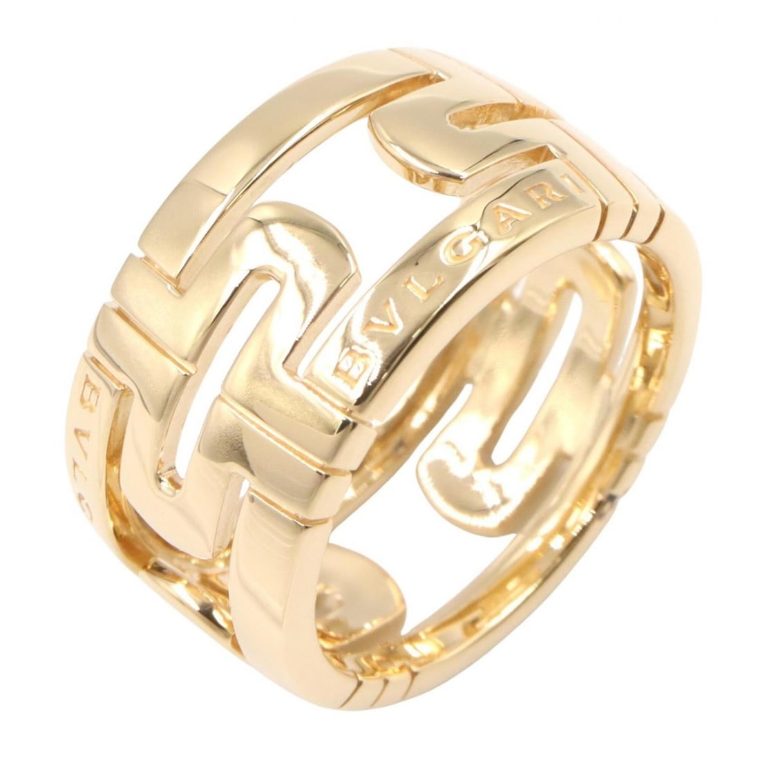 BVLGARI Parentesi Ring, 18K (Yellow Gold), Women's Jewelry, Gold Tone: --- Catalog ---Category: SizeJP Size: 16.5US Size: 8Category: DesignType: Band ringColor: GoldGender: WomenMaterial: Yellow gold (18K)Category: GeneralBrand: Bvlgari--- Item List ---Section: Condition