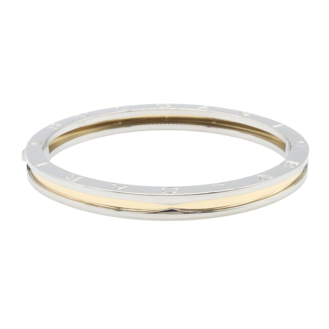 Bvlgari Bulgari B-zero1 Bracelet - 18K (Yellow Gold) Stainless Steel Men's & Women's Gold Tone: --- Catalog ---Category: SizeLength: 19cm / 7.48''Category: DesignType: BangleColor: GoldGender: Men,WomenMaterial: Stainless steel, Yellow gold (18K)Category: GeneralBrand: Bvlgari--- Item List ---Se