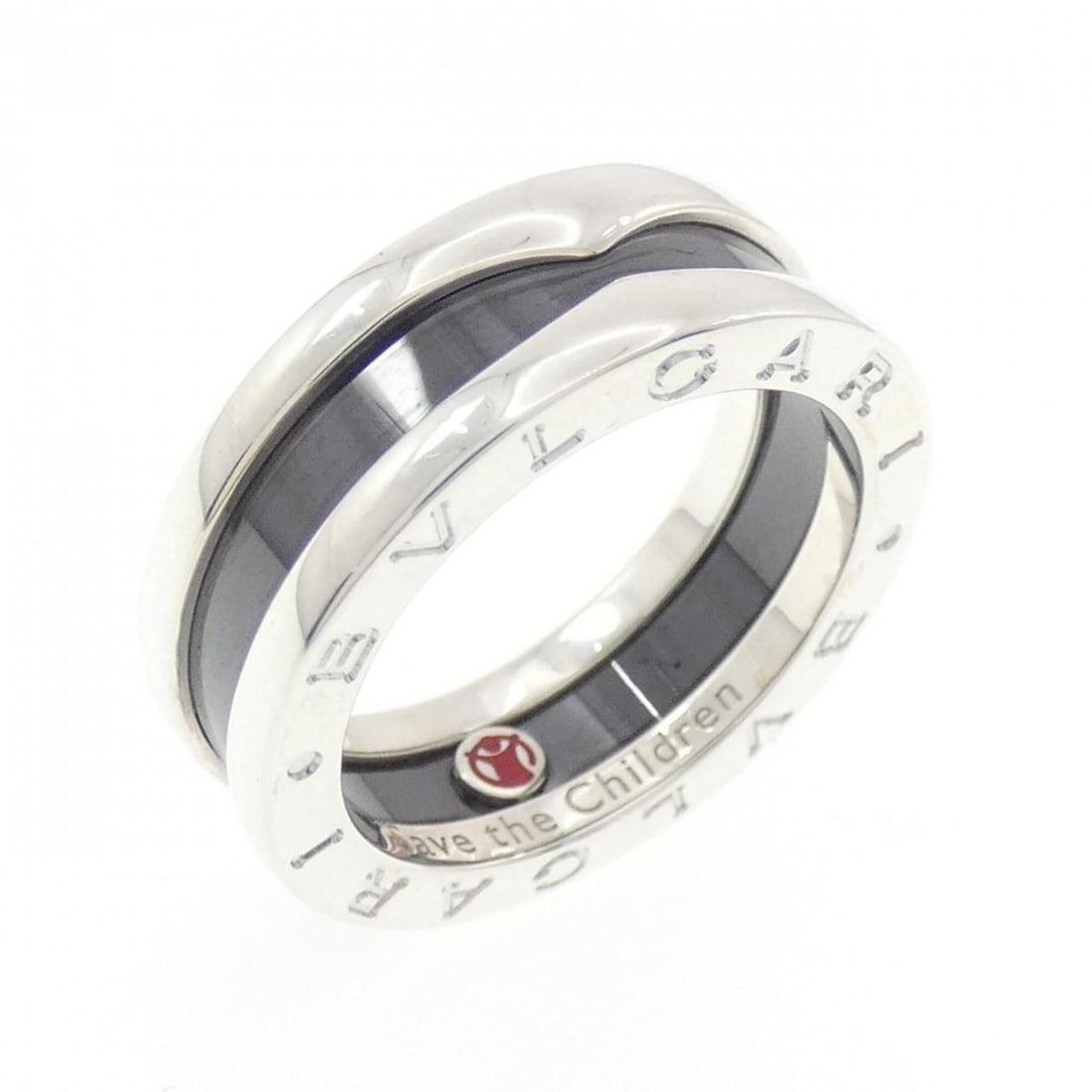 Bvlgari Save the Children Ring: --- Catalog ---Category: SizeUS Size: 6.5Brand Size: 52Category: DesignType: Band ringGender: WomenMaterial: Ceramic, Silver 925Category: GeneralBrand: Bvlgari--- Item List ---Section: