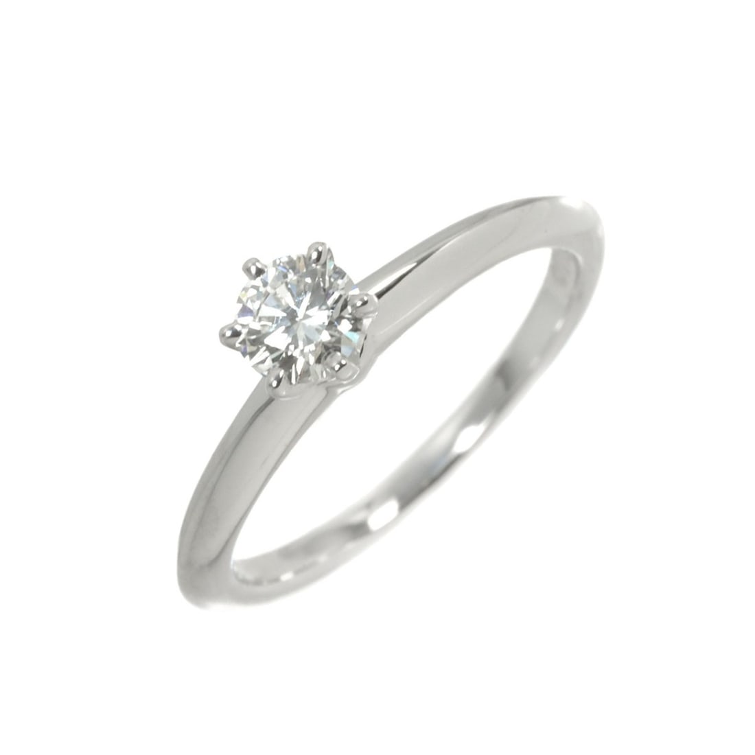 Tiffany & Co. Solitaire Diamond Ring, 0.31ct G VS2 3EX, Platinum. (1 of 10)