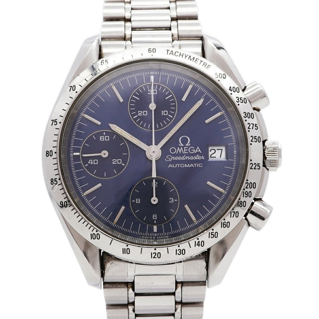 Omega Speedmaster Date 3511.80 Blue Dial Men's Watch: --- Catalog ---Category: SizeWrist Size: 16.5cm / 6.49''Case Diameter: 39mm / 1.54''Category: DesignType: WristwatchGender: MenColor (Dial): BlueMaterial (Band): Stainless steelCategory: GeneralMPN: 3