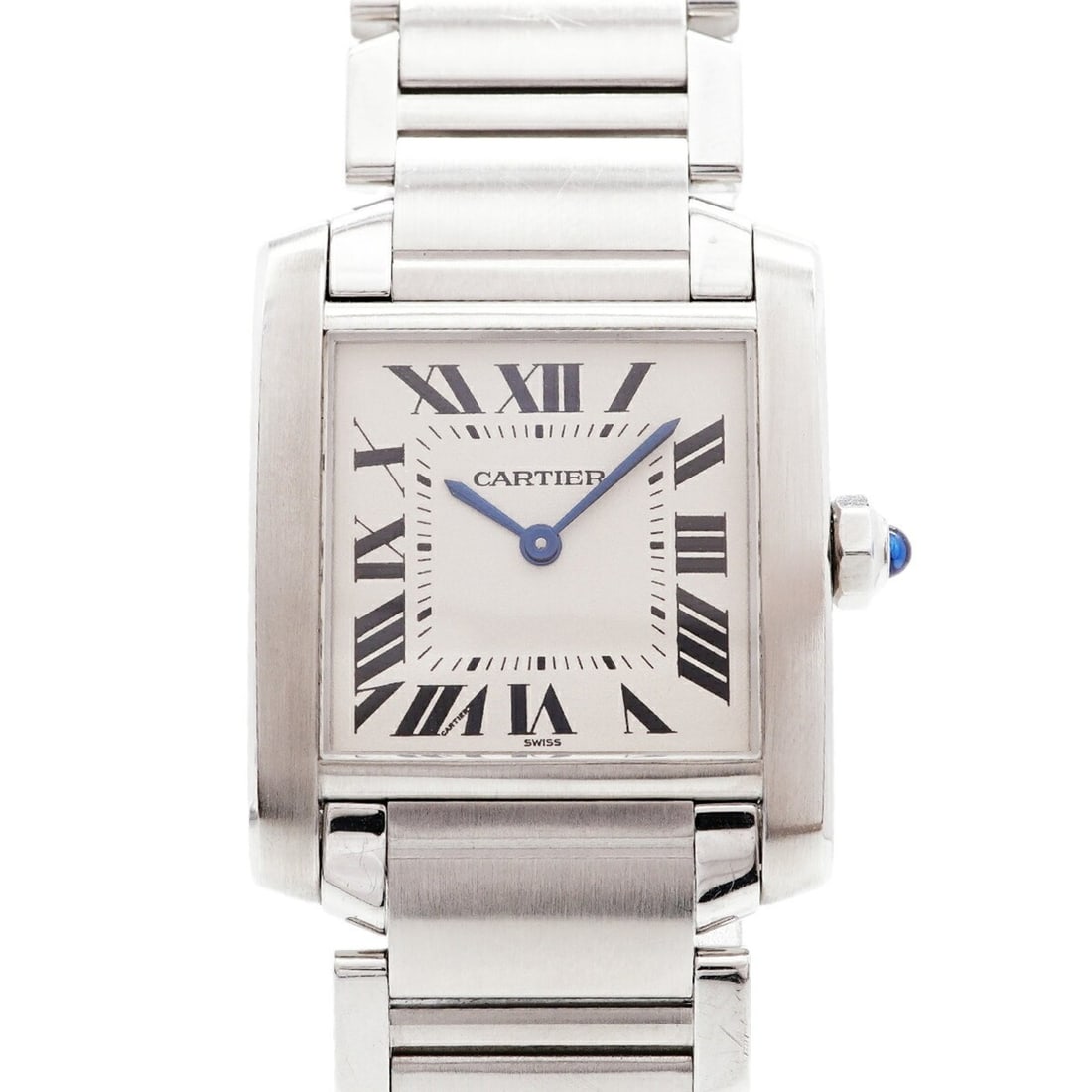 Cartier Tank Française MM W51003Q3 Ivory Dial Watch (Men's & Women's): --- Catalog ---Category: SizeWrist Size: 13.5cm / 5.31''Case Diameter: 25mm / 0.98''Category: DesignType: WristwatchGender: Men,WomenColor (Dial): IvoryMaterial (Band): Stainless steelCategory: Genera