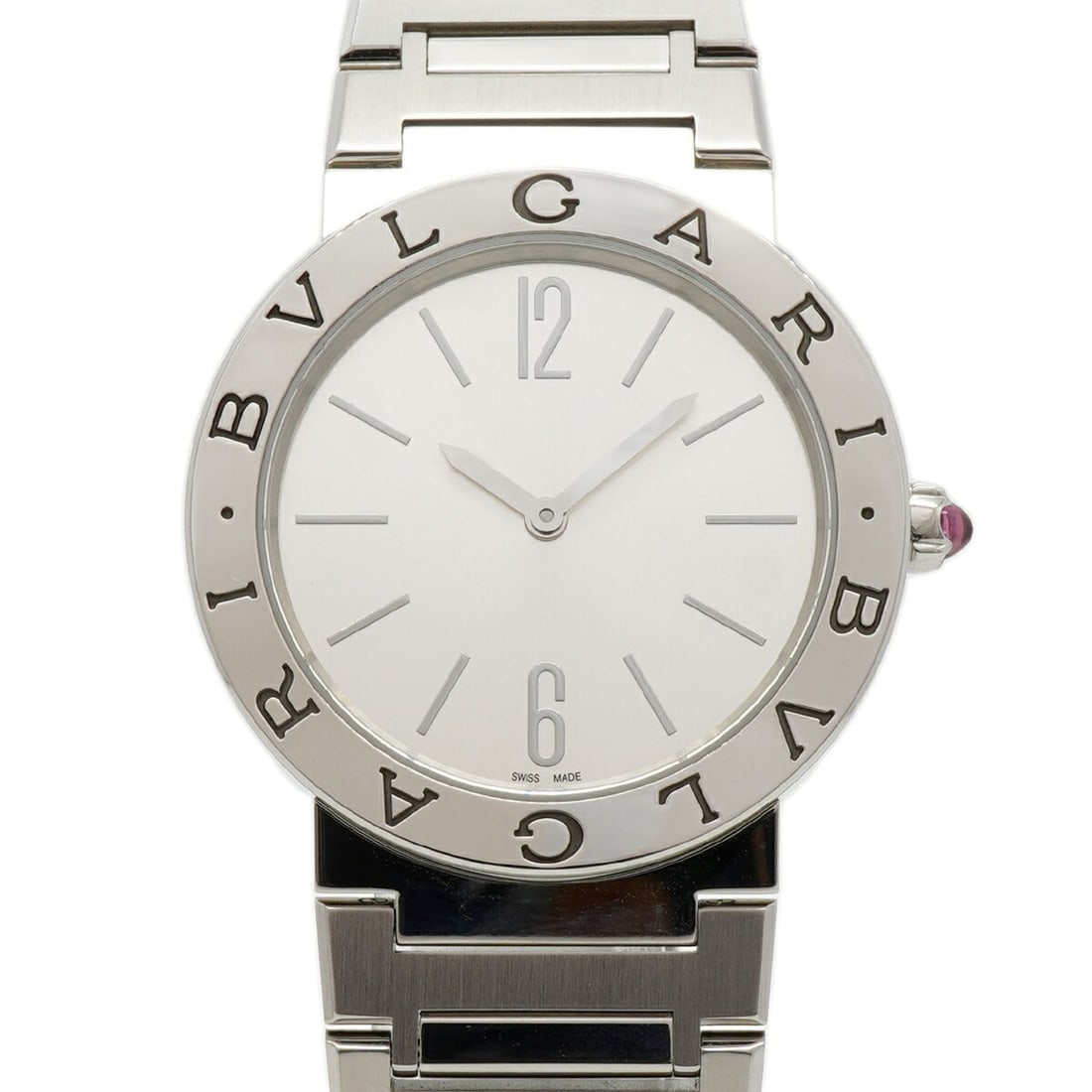 Bvlgari BB33S 103575 Silver Dial Watch (Men's & Women's): --- Catalog ---Category: SizeWrist Size: 17cm / 6.69''Case Diameter: 33mm / 1.3''Category: DesignType: WristwatchGender: Men,WomenColor (Dial): SilverMaterial (Band): Stainless steelCategory: GeneralM