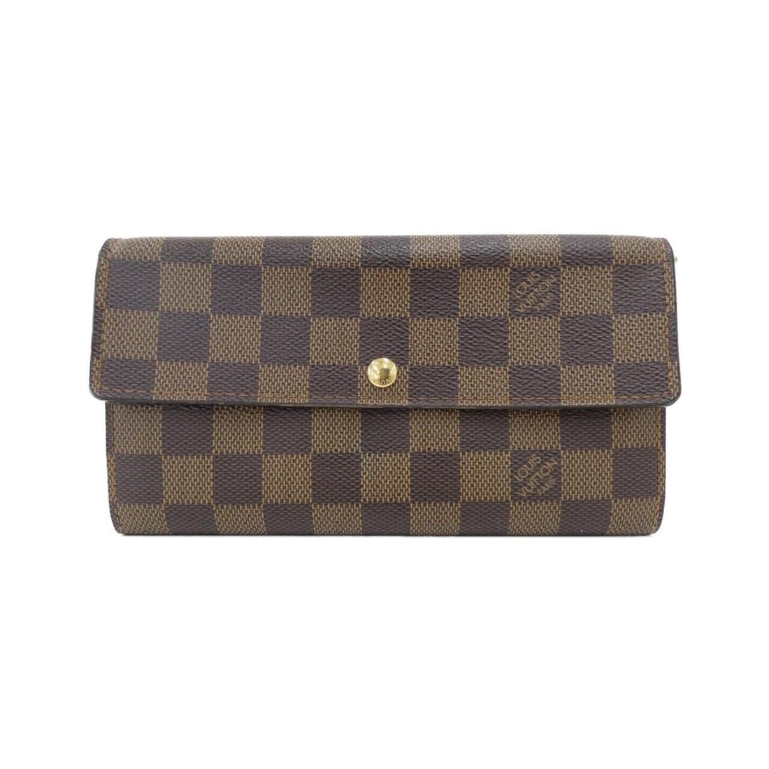 Louis Vuitton Damier Pochette Porte Monnaie Credit N61724 Wallet: --- Catalog ---Category: SizeSize (HxWxD): 10cm x 19cm x 2cm / 3.93'' x 7.48'' x 0.78''Category: DesignType: Long wallet (bi-fold)Color: EbeneGender: WomenMaterial: Coated canvas Category: GeneralBran