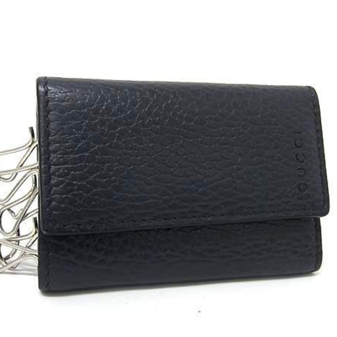 GUCCI Key Case, 6-Key Holder, 150402, Navy Leather, Men's: --- Catalog ---Category: DesignColor: NavyGender: MenMaterial: Leather Category: GeneralMPN: 150402Brand: GucciCountry of Origin: ItalyCategory: Physical PropertiesSize (HxWxD): 9.5cm x 6.5cm x 2cm /