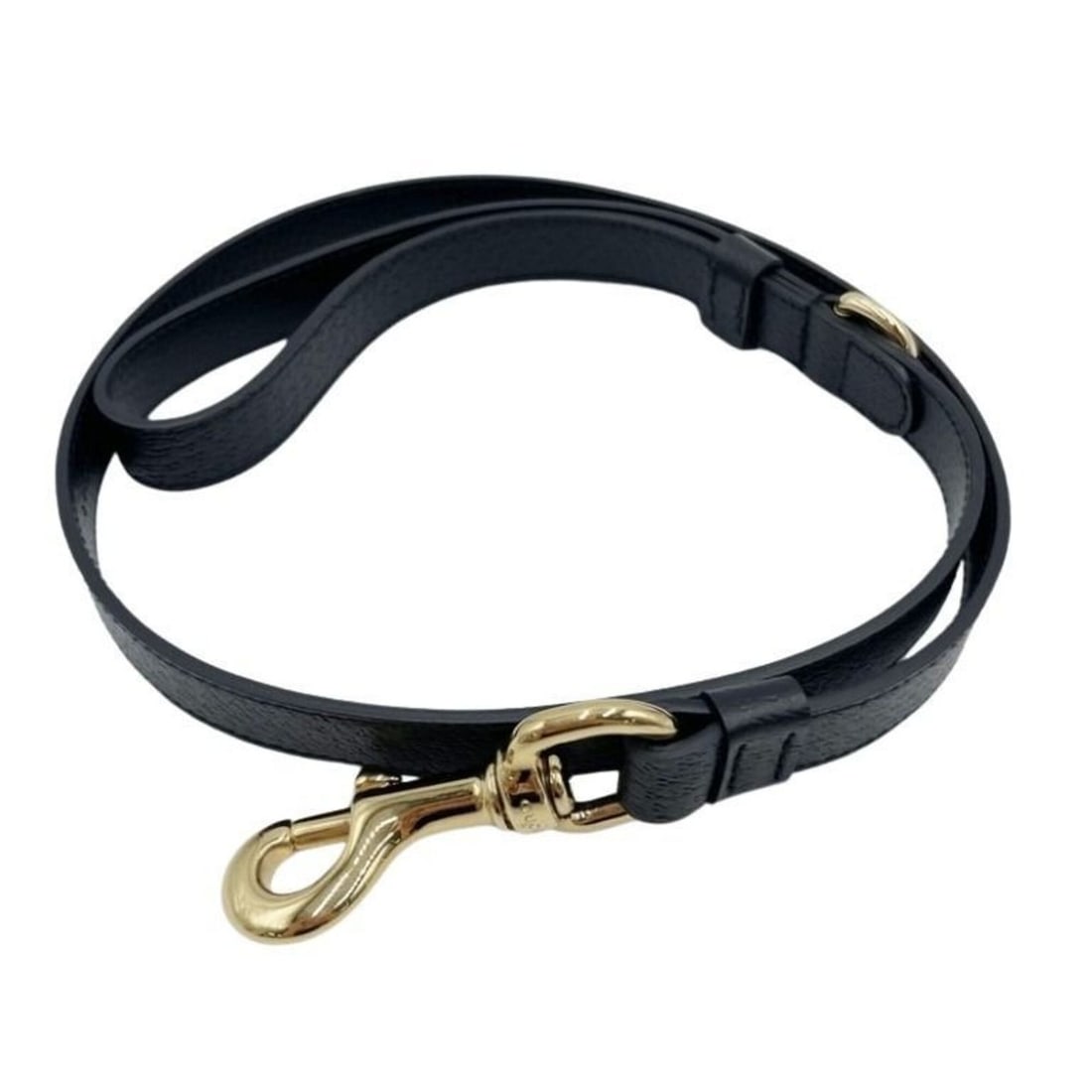 GUCCI Interlocking G Pet Leash, Small/Medium Size, 692949, Black Leather, Men's/Women's: --- Catalog ---Category: SizeCollar Length (Min. - Max.): 102cm / 40.15''Category: DesignType: LeashColor: BlackMaterial: Leather Pet Type: DogCategory: GeneralMPN: 692949Brand: GucciCountry of