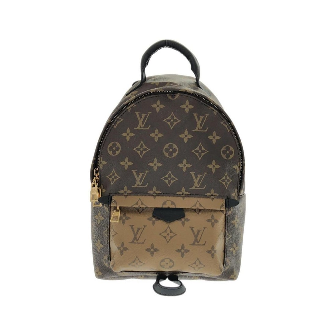 Louis Vuitton Monogram Reverse Palm Springs Backpack PM M43116 (Rucksack): --- Catalog ---Category: SizeSize (HxWxD): 28cm x 21cm x 9cm / 11.02'' x 8.26'' x 3.54''Category: DesignType: BackpackColor: Marron, Monogram ReverseGender: WomenMaterial: Coated canvas Category: Gene