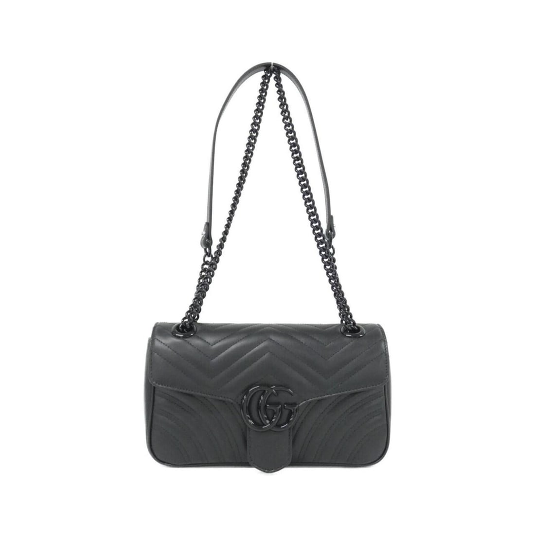 Gucci GG Marmont 443497 DTDFV Shoulder Bag: --- Catalog ---Category: SizeSize (HxWxD): 15cm x 26cm x 7cm / 5.9'' x 10.23'' x 2.75''Category: DesignType: Shoulder bagColor: BlackGender: WomenMaterial: Quilting , Leather Category: GeneralMPN: 443