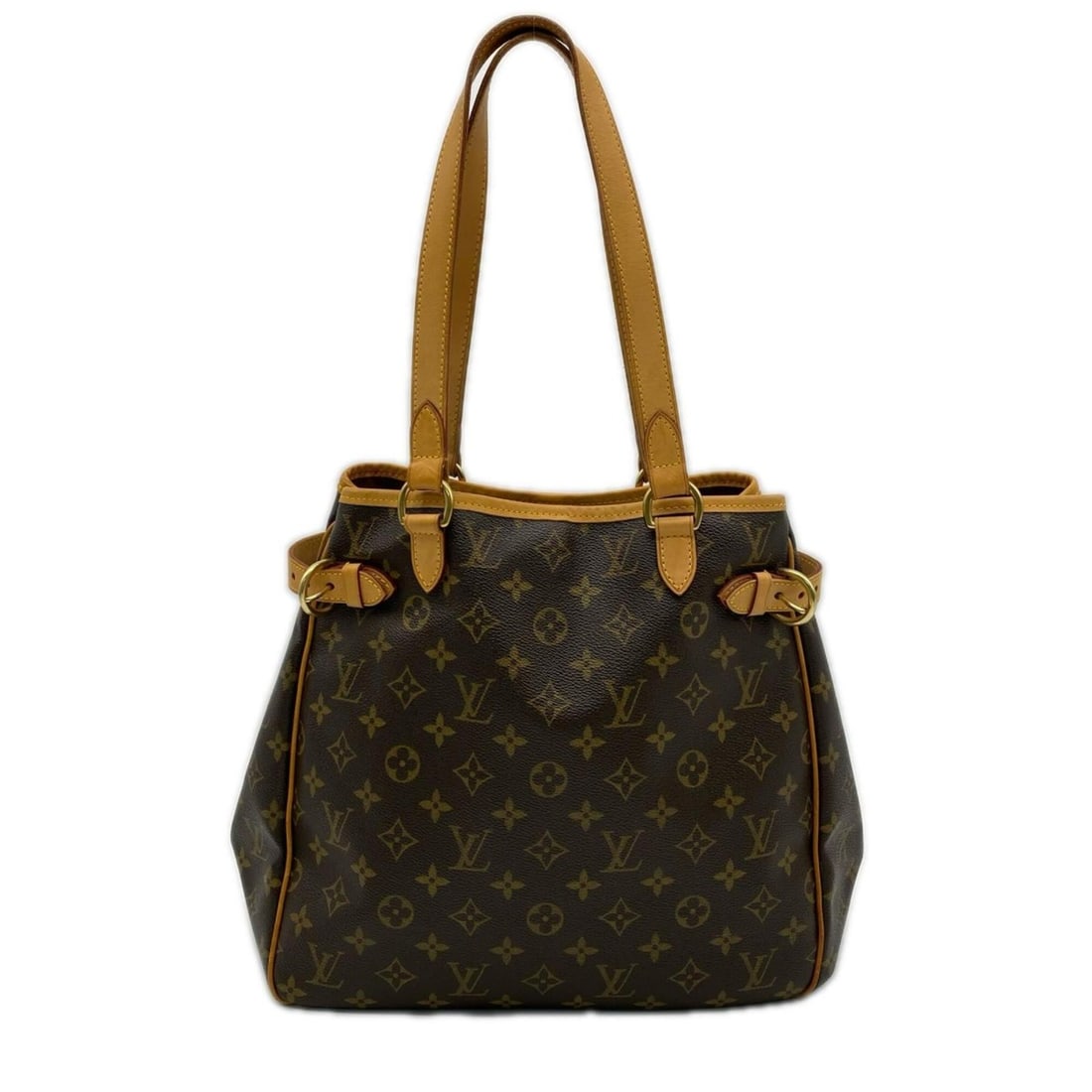 LOUIS VUITTON Monogram Batignolles Horizontal M51154 Handbag Brown Beige Leather Women's: --- Catalog ---Category: SizeSize (HxWxD): 24cm x 38cm x 12cm / 9.44'' x 14.96'' x 4.72''Handle Length: 52cm / 20.47''Category: DesignType: HandbagColor: Beige, BrownGender: WomenClosure: HookMaterial